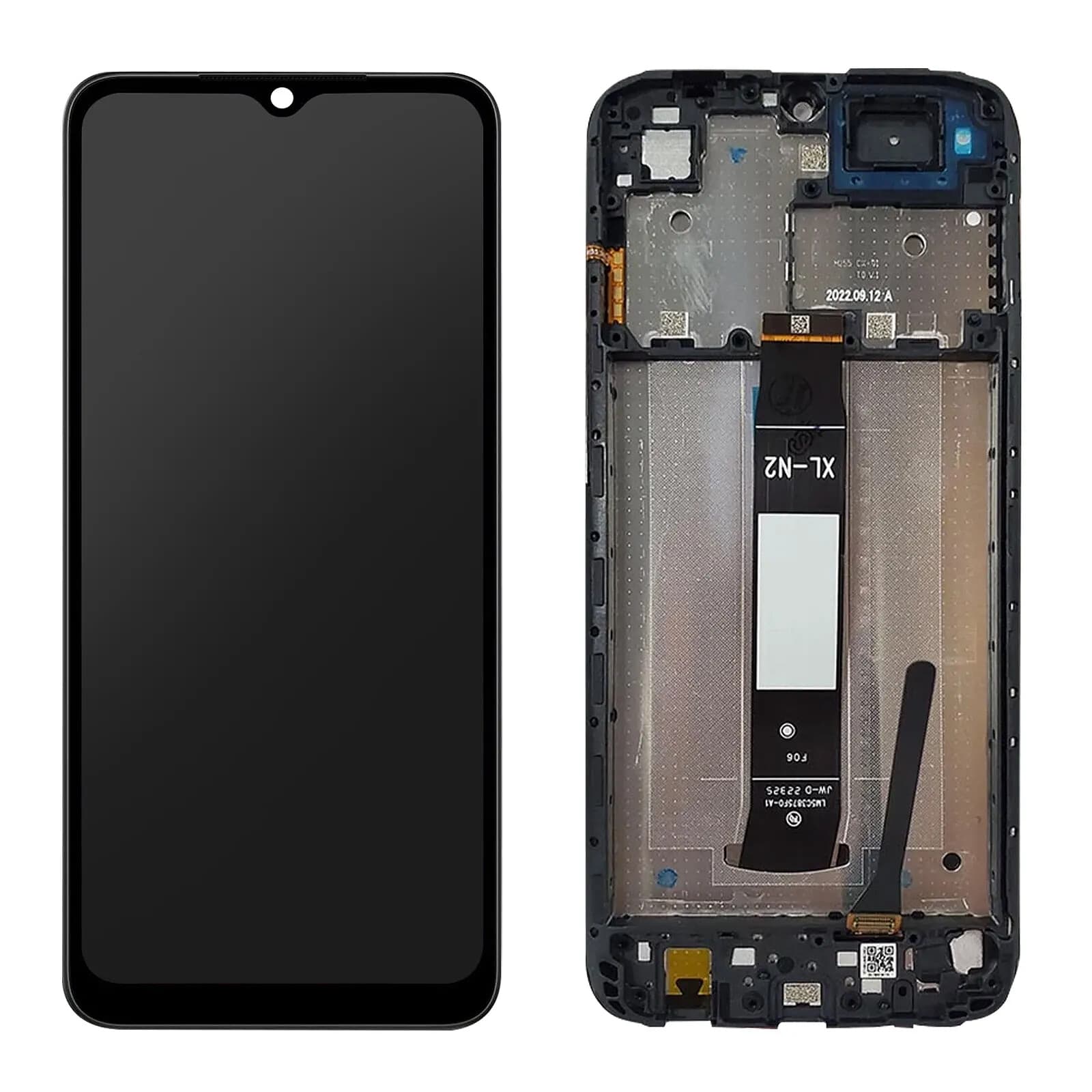 Clappio Bloc Complet Châssis Xiaomi Redmi A1 Écran LCD Vitre Tactile Compatible Noir
