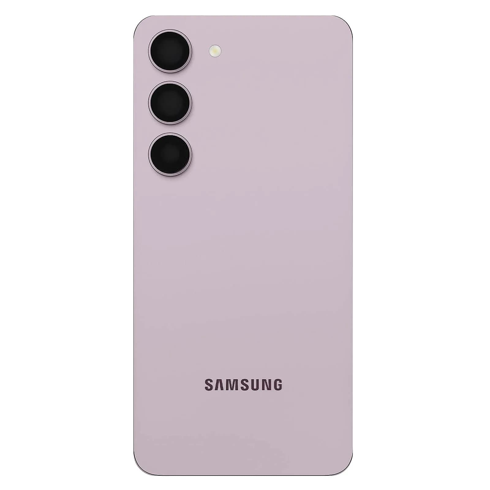 Samsung Vitre Arrière pour Samsung Galaxy S23 avec Lentille Caméra Original Lavande