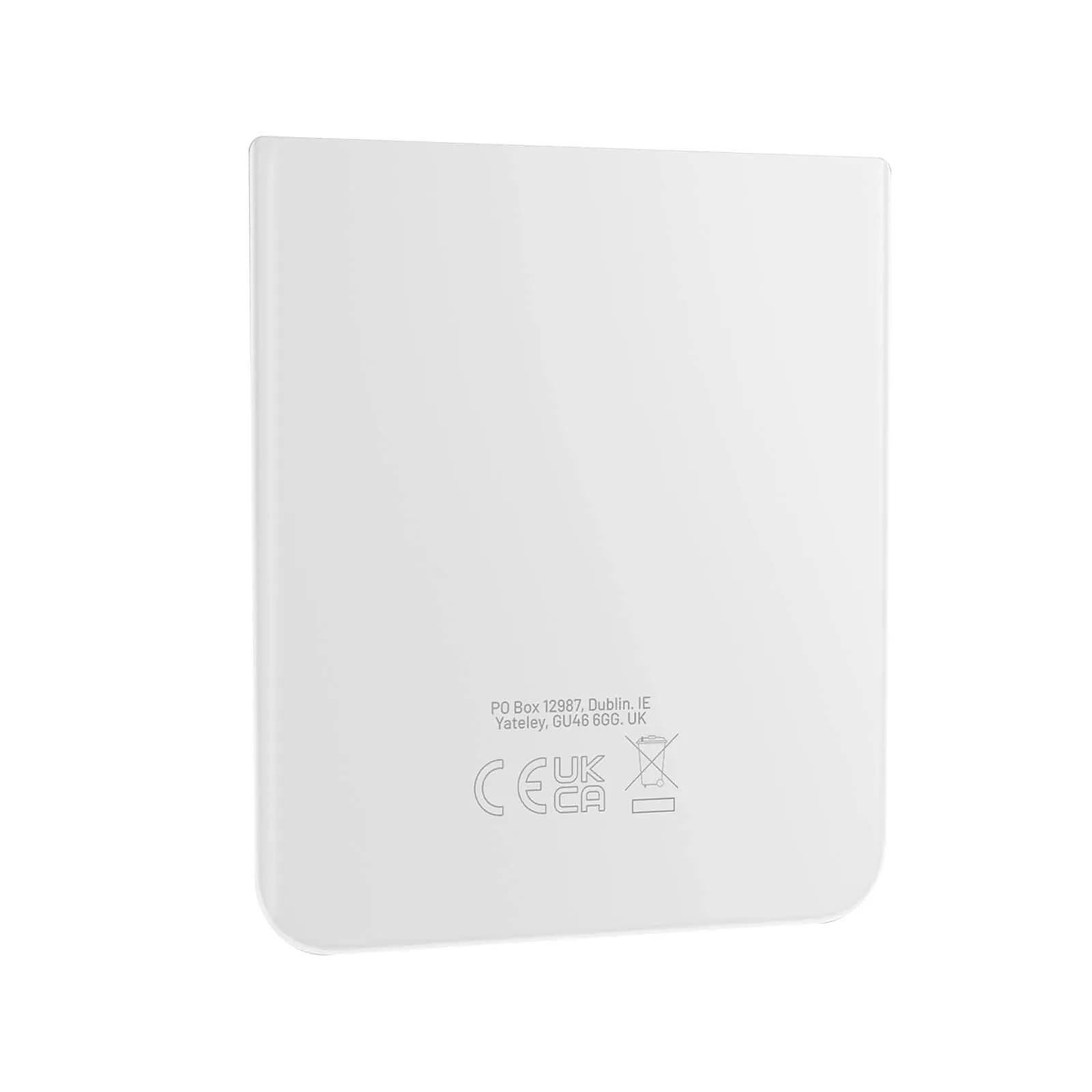 Samsung Vitre Arrière Inférieure Originale pour Samsung Galaxy Z Flip 4 Blanc