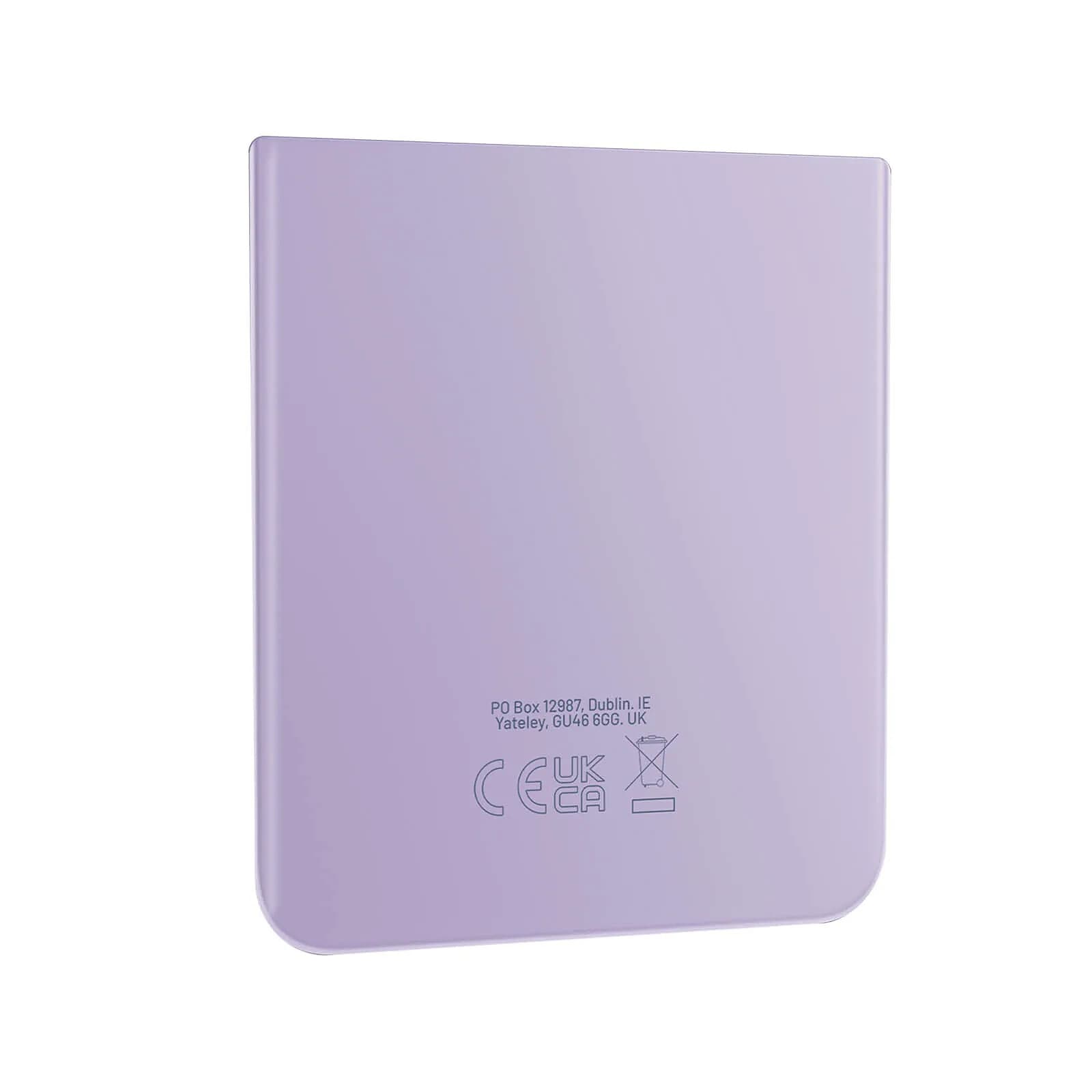 Samsung Vitre Arrière Inférieure Originale pour Samsung Galaxy Z Flip 4 Lavande