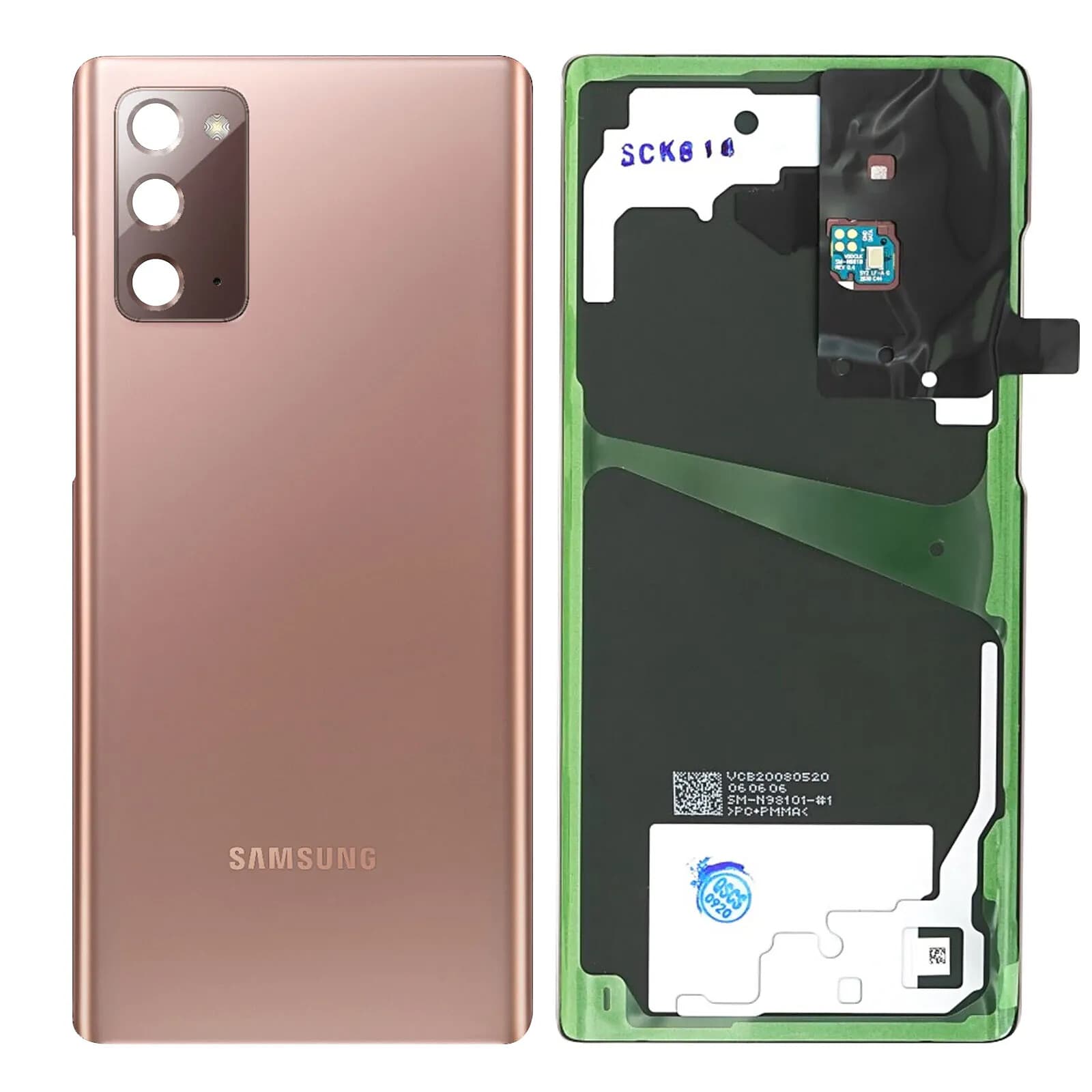 Samsung Cache Batterie D'origine pour Galaxy Note 20 Bronze Mystique