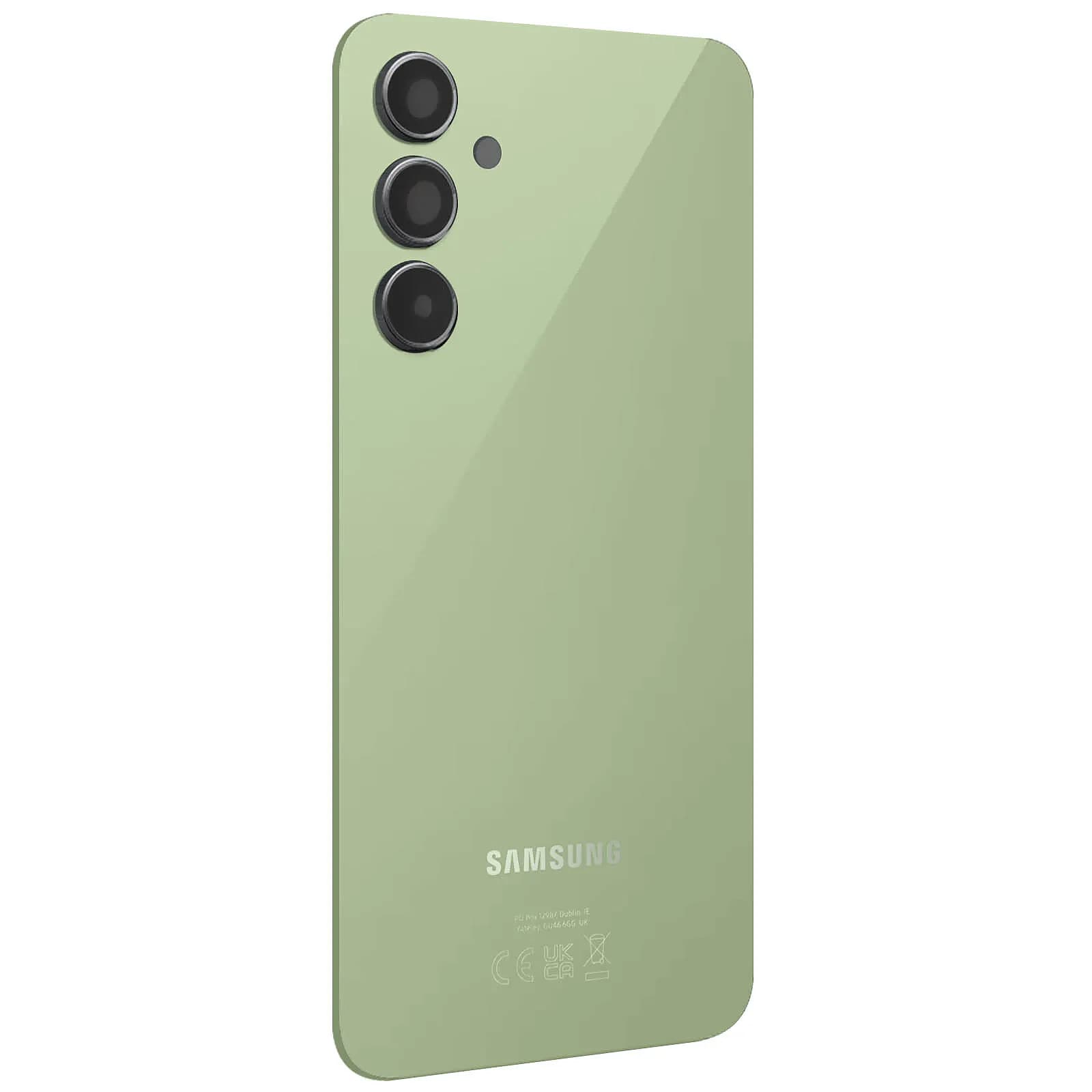 Samsung Vitre Arrière pour Samsung Galaxy A54 5G avec Lentille Caméra Original Vert Citron
