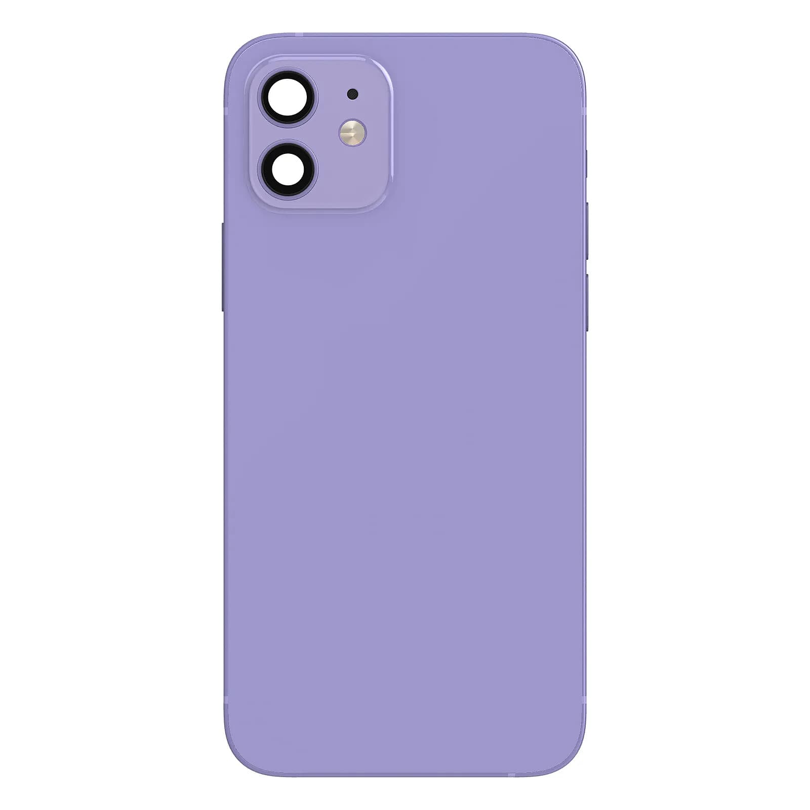 Clappio Châssis Complet pour iPhone 12 Cadre central et Vitre arrière