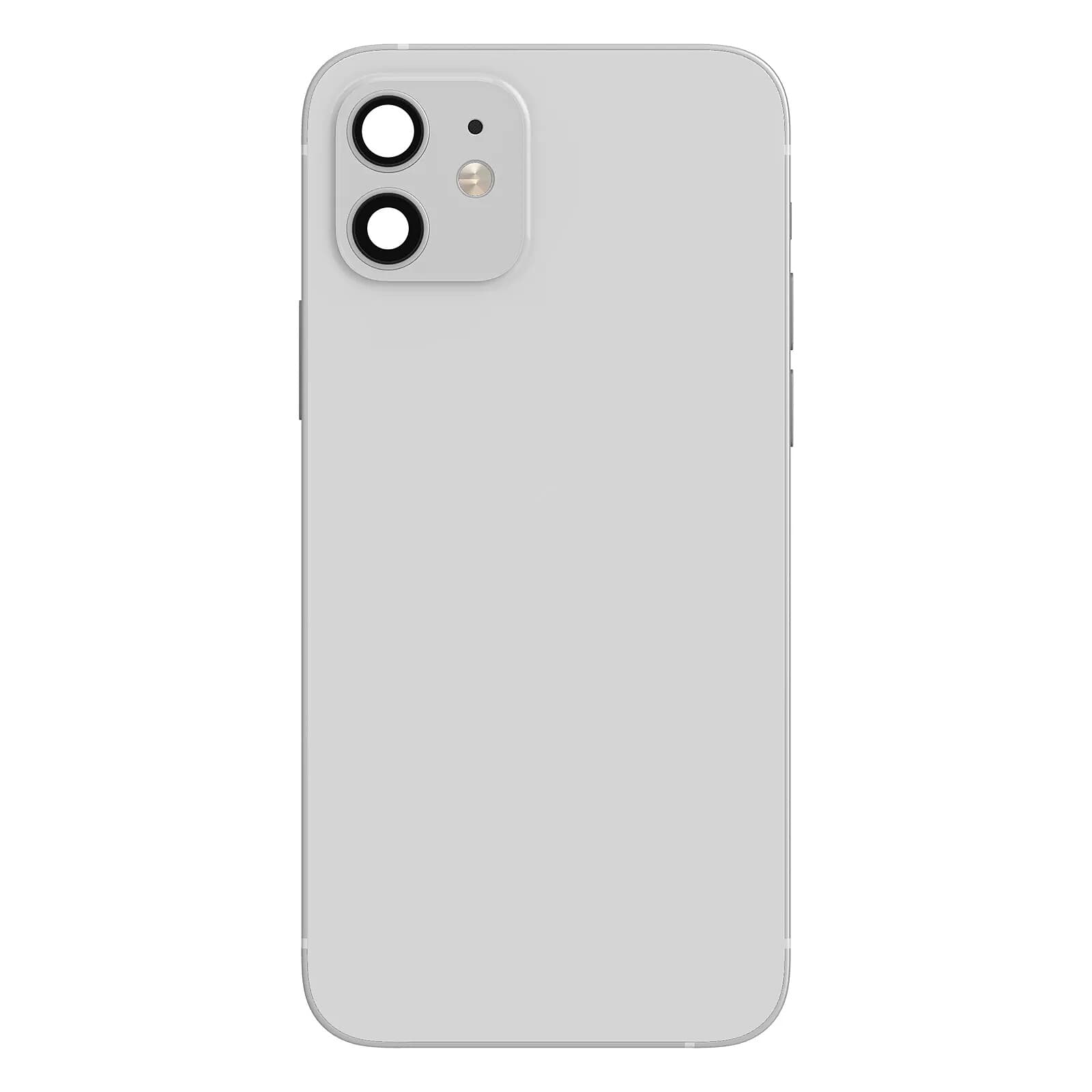 Clappio Châssis Complet pour iPhone 12 Cadre central et Vitre arrière