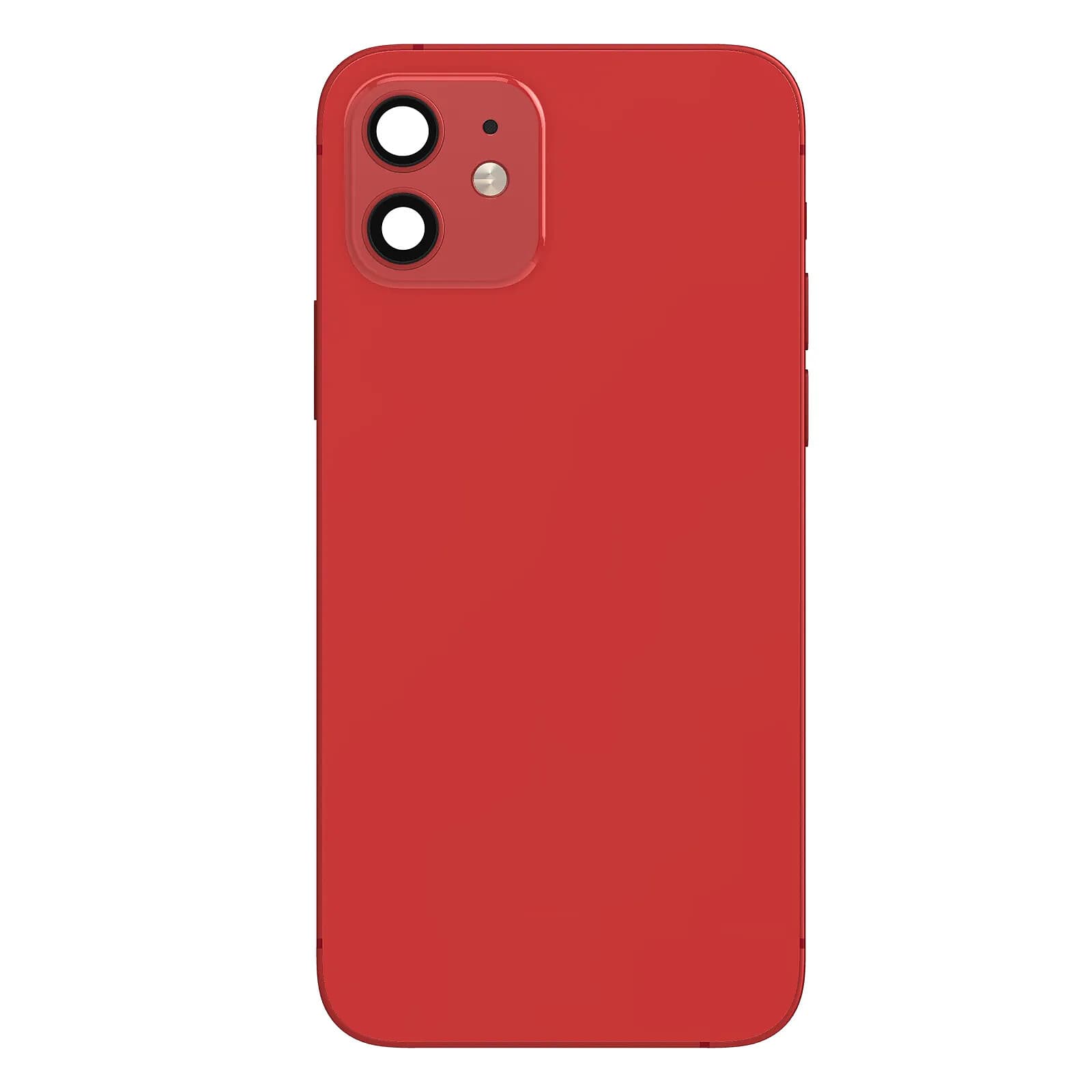 Clappio Châssis Complet pour iPhone 12 Cadre central et Vitre arrière