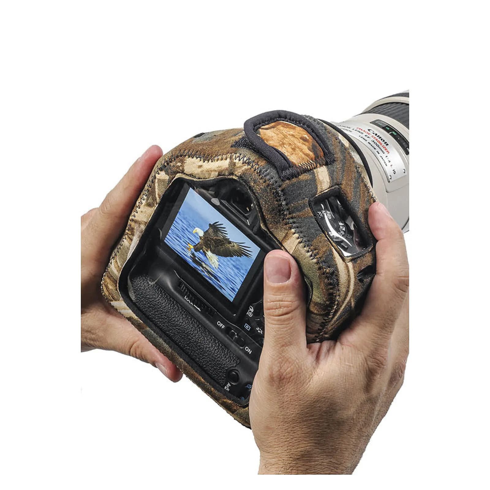 LENSCOAT Bodyguard Camouflage COMPACT CB pour boitier reflex avec Grip - LCBGCGCBM4