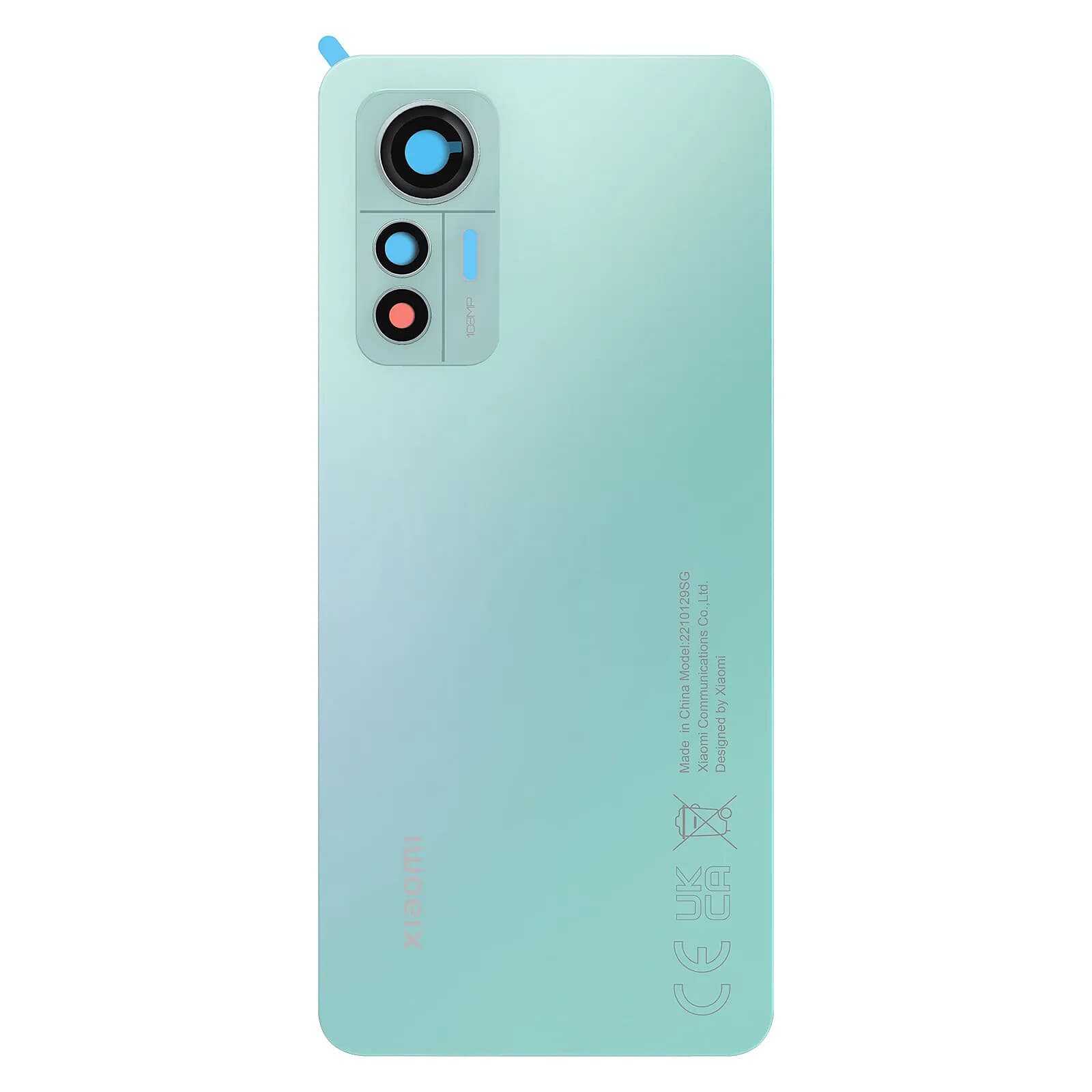 Clappio Vitre arrière de remplacement pour Xiaomi 12 Lite