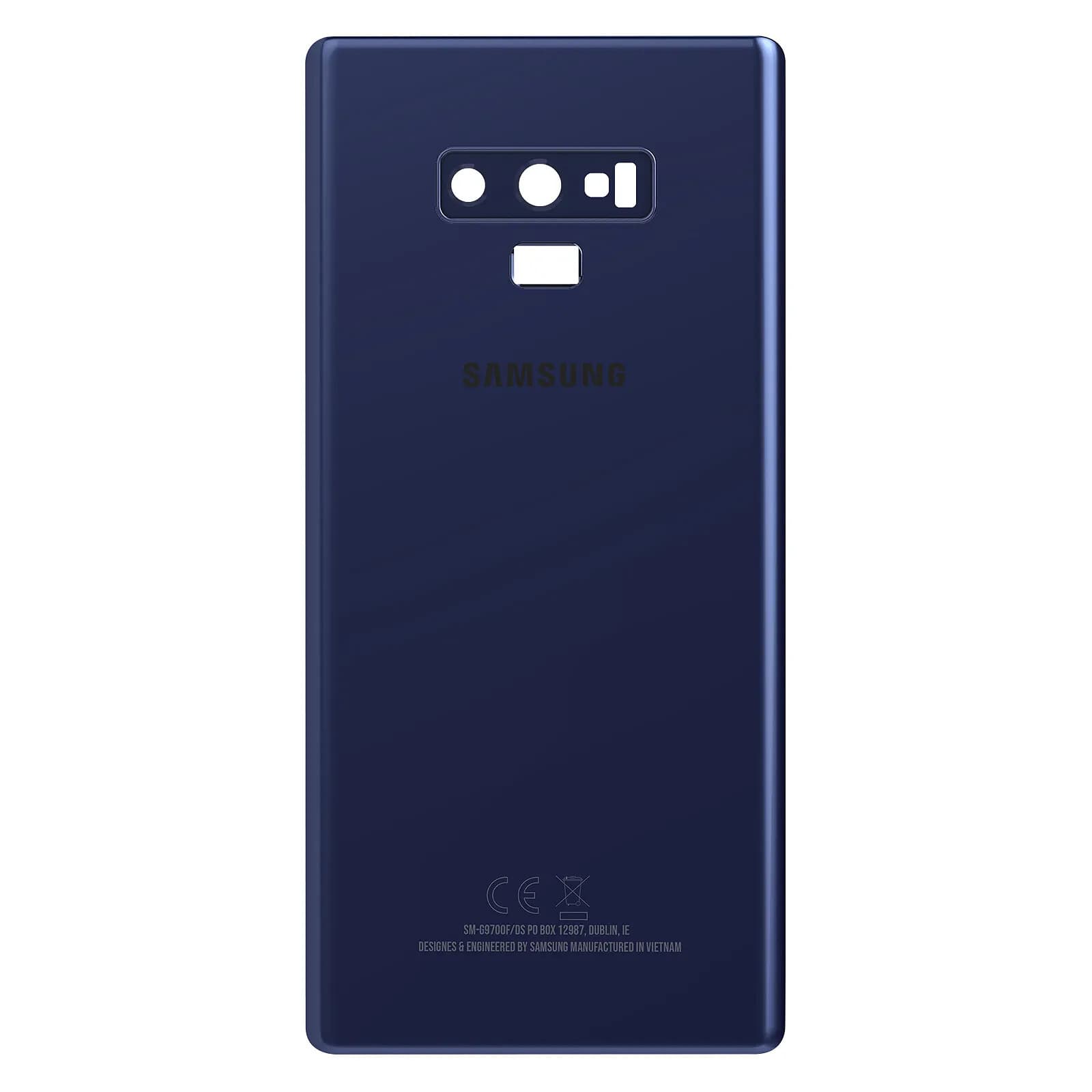 Samsung Vitre arrière pour Samsung Galaxy Note 9 Original Service Pack Bleu