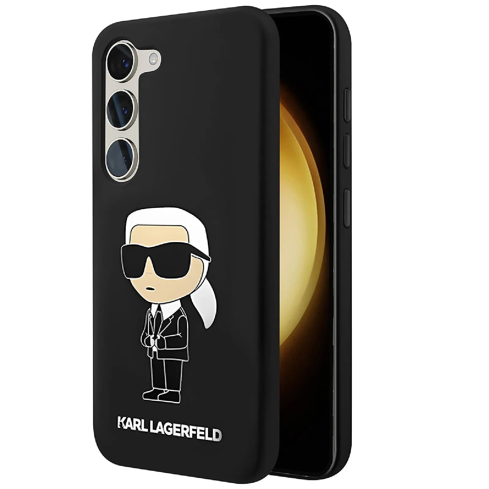 Karl Lagerfeld Coque pour Samsung Galaxy S23 Plus Ikonik NFT Noir