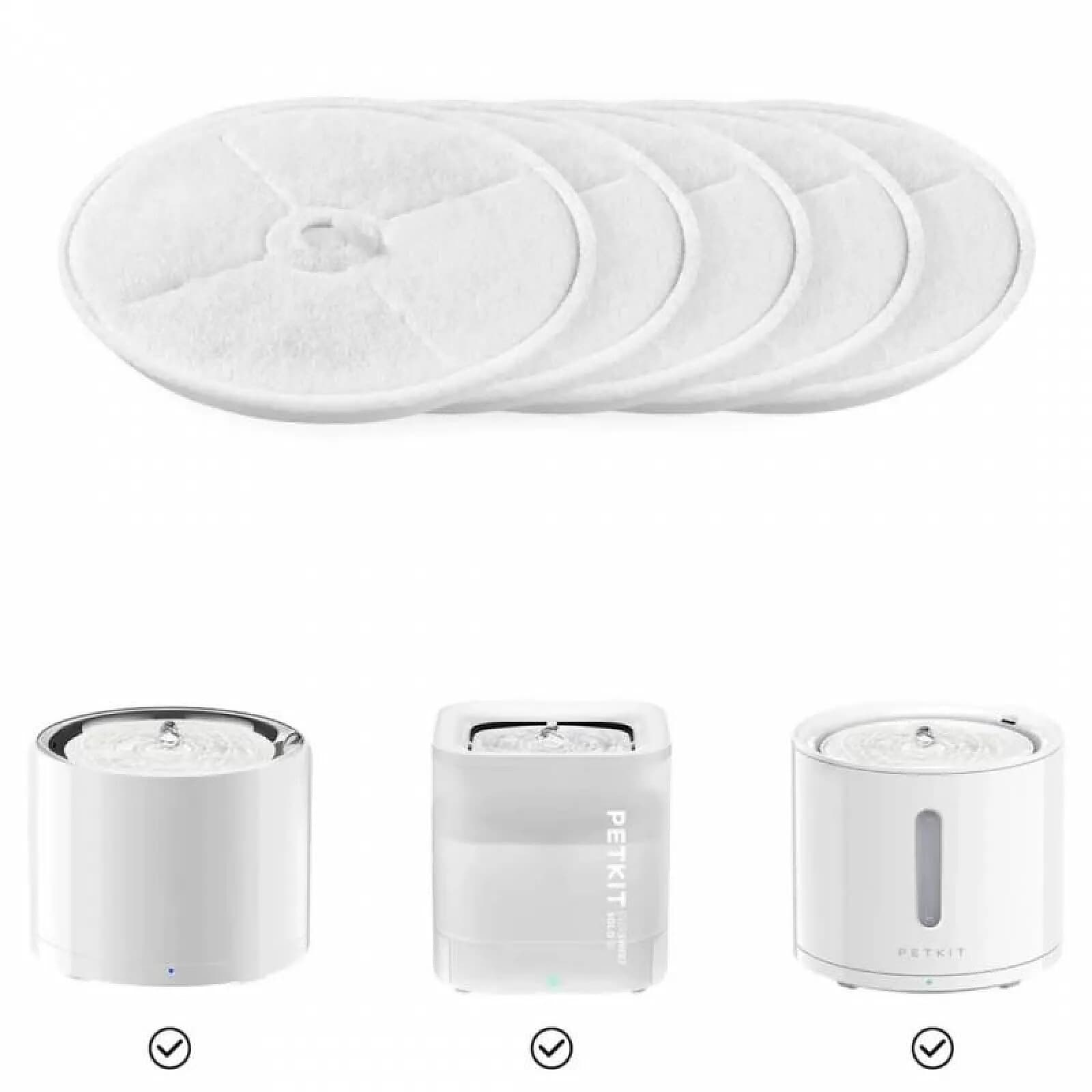 Filtres pour fontaine à eau pour Chat et Chien, 5 pièces - EVERSWEET 2.0 & 3.0 & CYBERTAIL