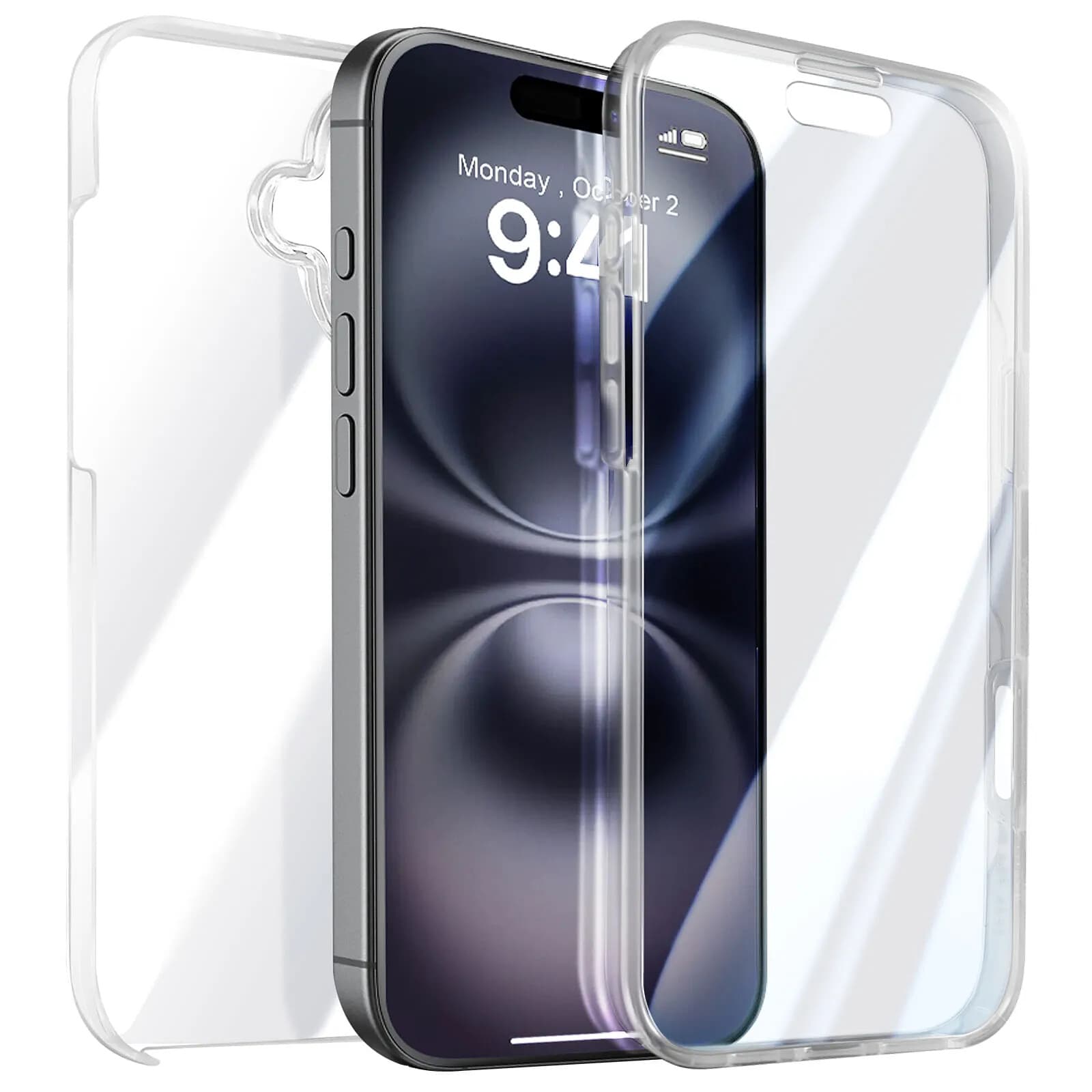 Avizar Coque Intégrale pour iPhone 16 Plus Protection Dos et Écran