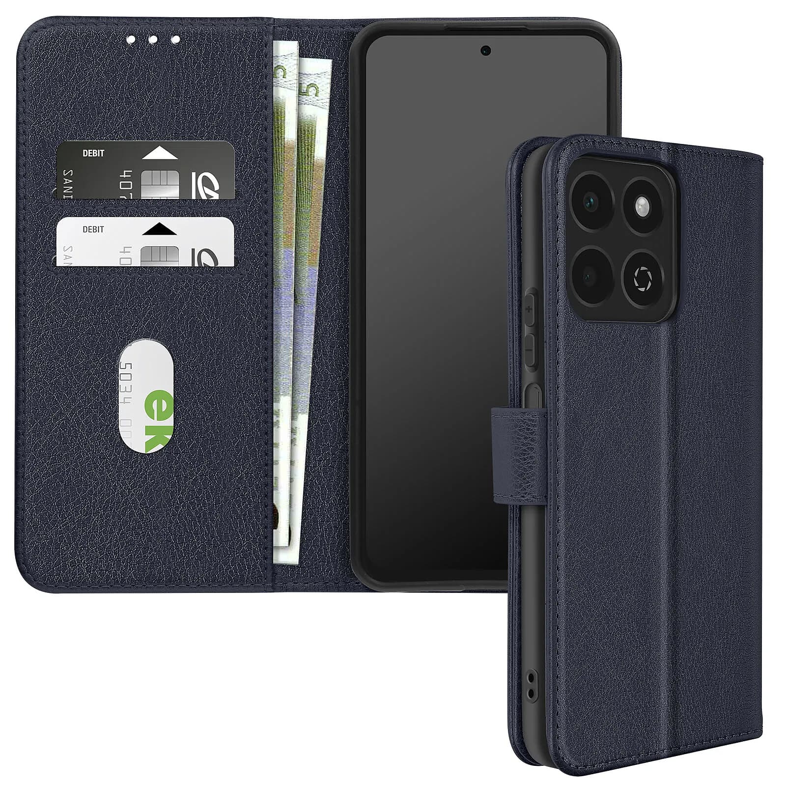 Avizar Étui pour Honor 200 Smart Clapet Portefeuille et Support Vidéo