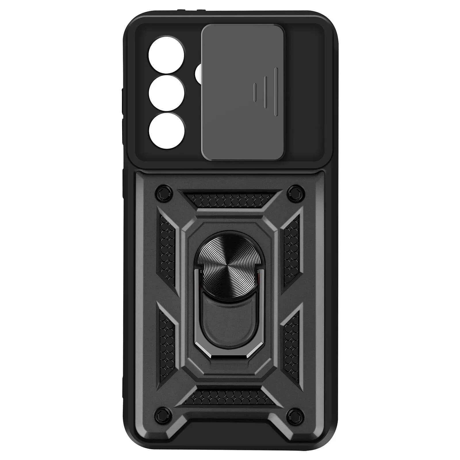 Mayaxess Coque pour Samsung Galaxy A56 Bague Support avec Protection Caméra Noir