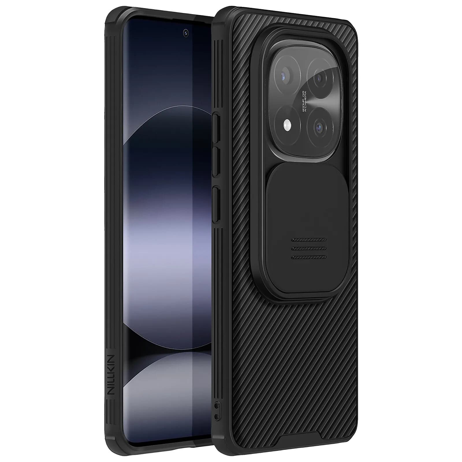 Nillkin Coque pour Xiaomi Redmi Note 14 Pro et 14 Pro Plus Antichoc Noir