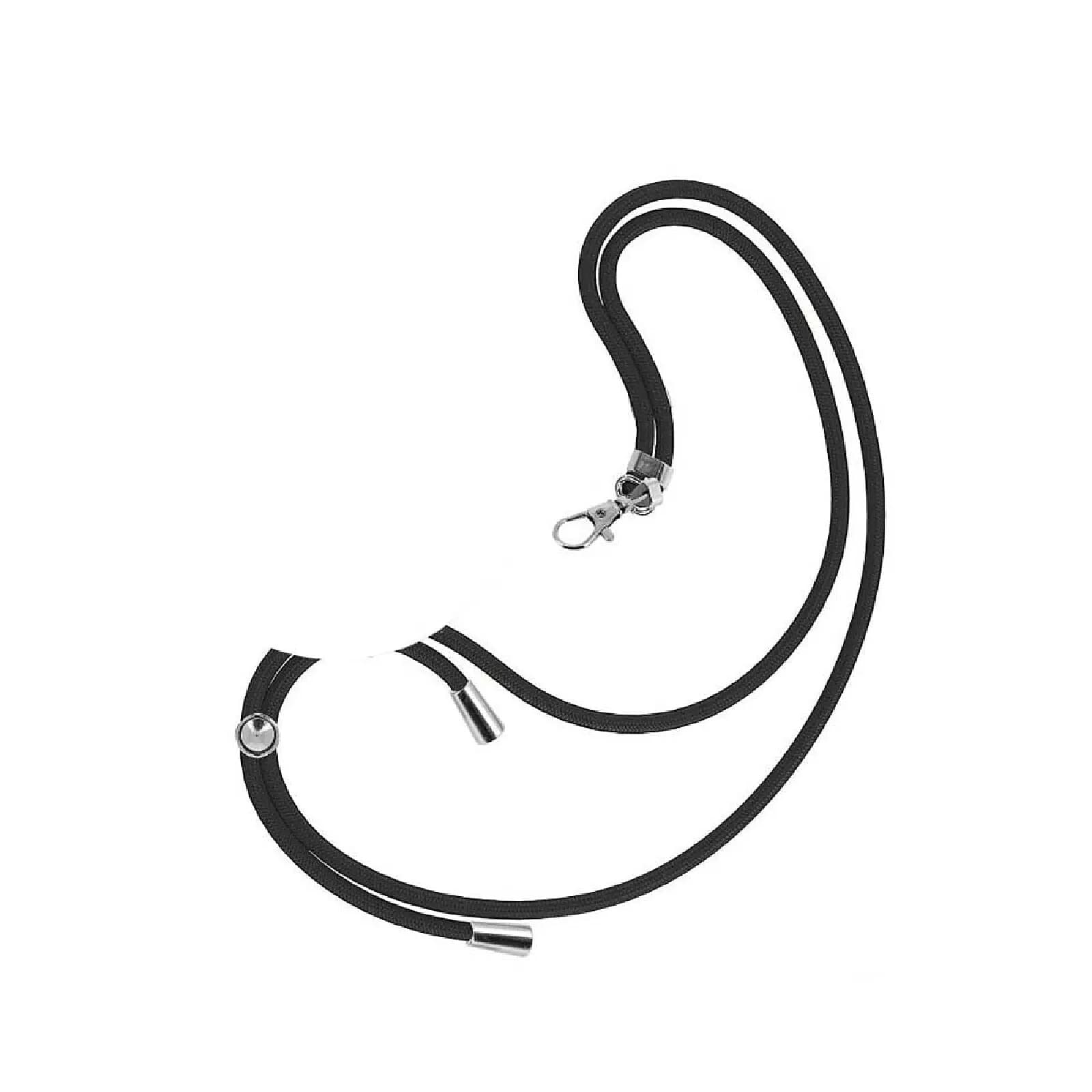 Partel Tour de Cou 150cm pour Smartphone en Nylon avec Fixation Universelle Noir