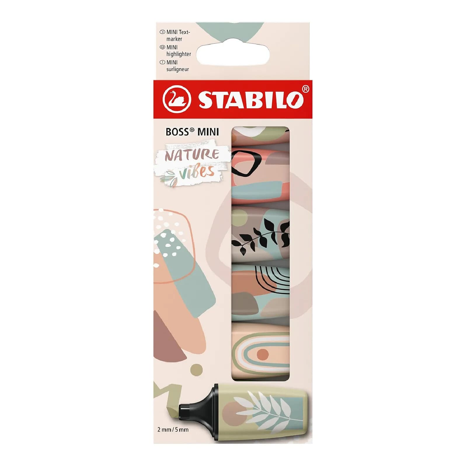 STABILO Surligneur BOSS MINI Naturevibes, étui carton de 6