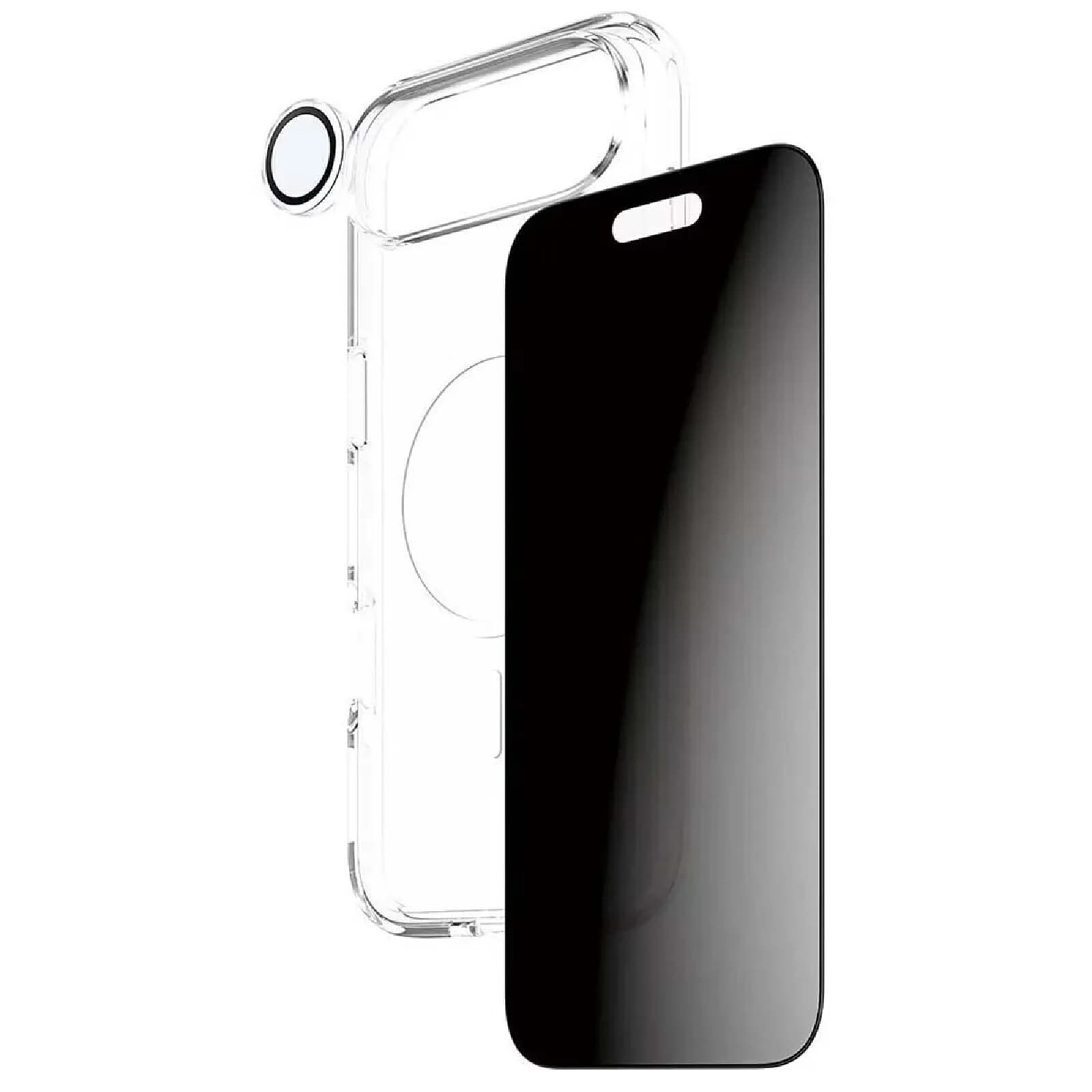 Panzer Glass Pack de Protection 3-en-1 pour iPhone Air Modèle Flagship Confidentialité Noir transparent