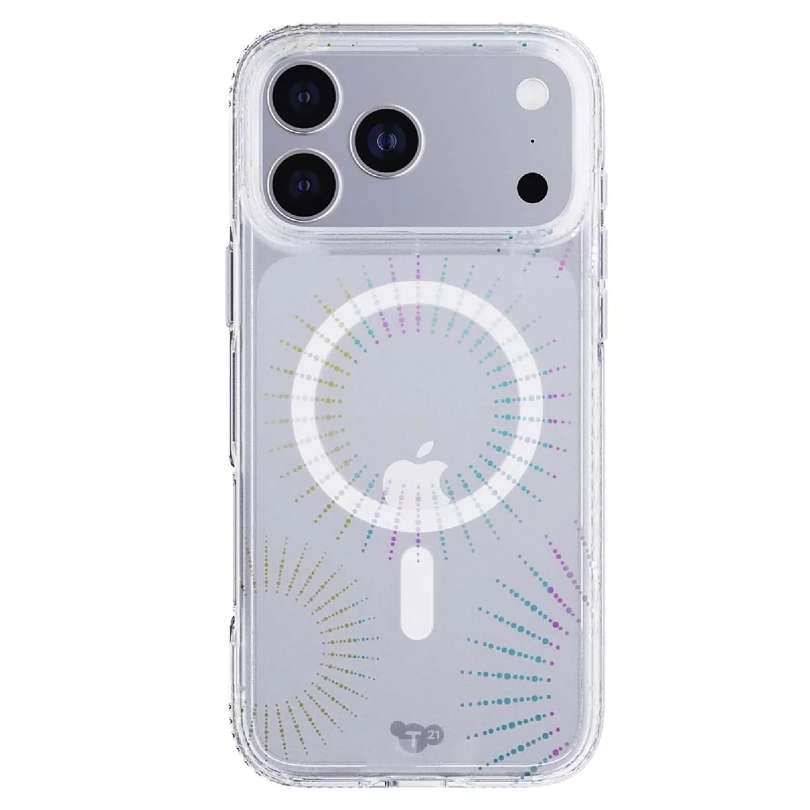 Tech21 Coque EvoSparkle pour iPhone 17 Pro Max Compatible MagSafe Effet Lunaire Transparent