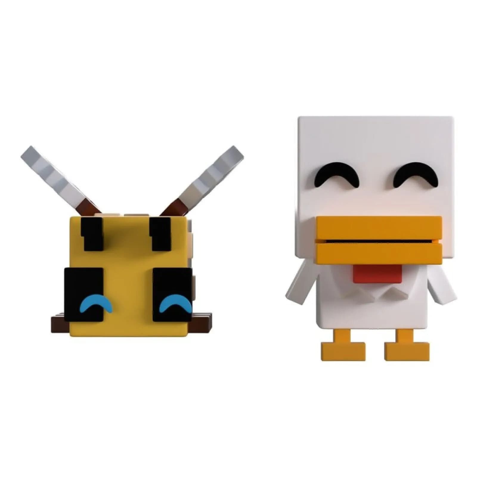 Minecraft - Figurines Bee and Chicken Monitor Buddiez