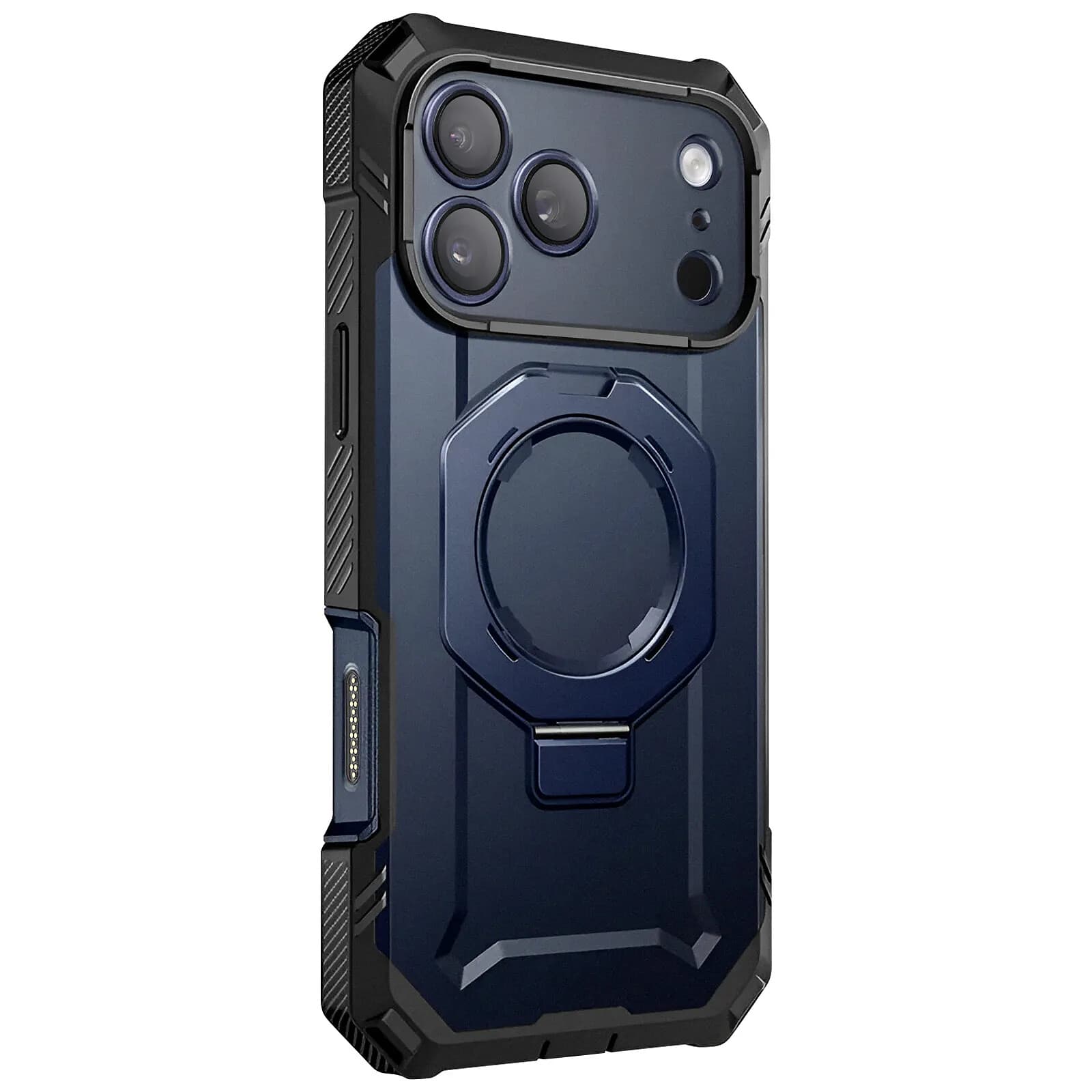 Supcase Coque Intégrale pour iPhone 17 Pro MagSafe Série Unicorn Beetle Grip Pro Bleu nuit