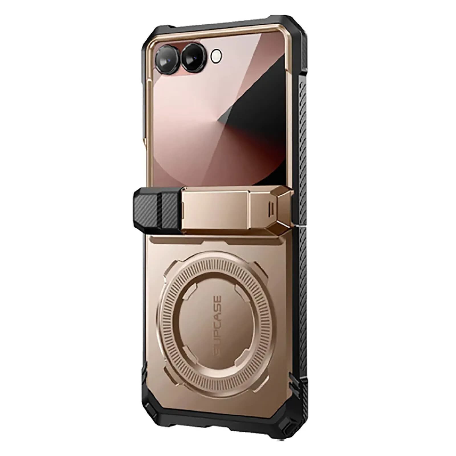 Supcase Coque Renforcée pour Galaxy Z Flip 7 Série Unicorn Beetle Grip avec Béquille Dorée