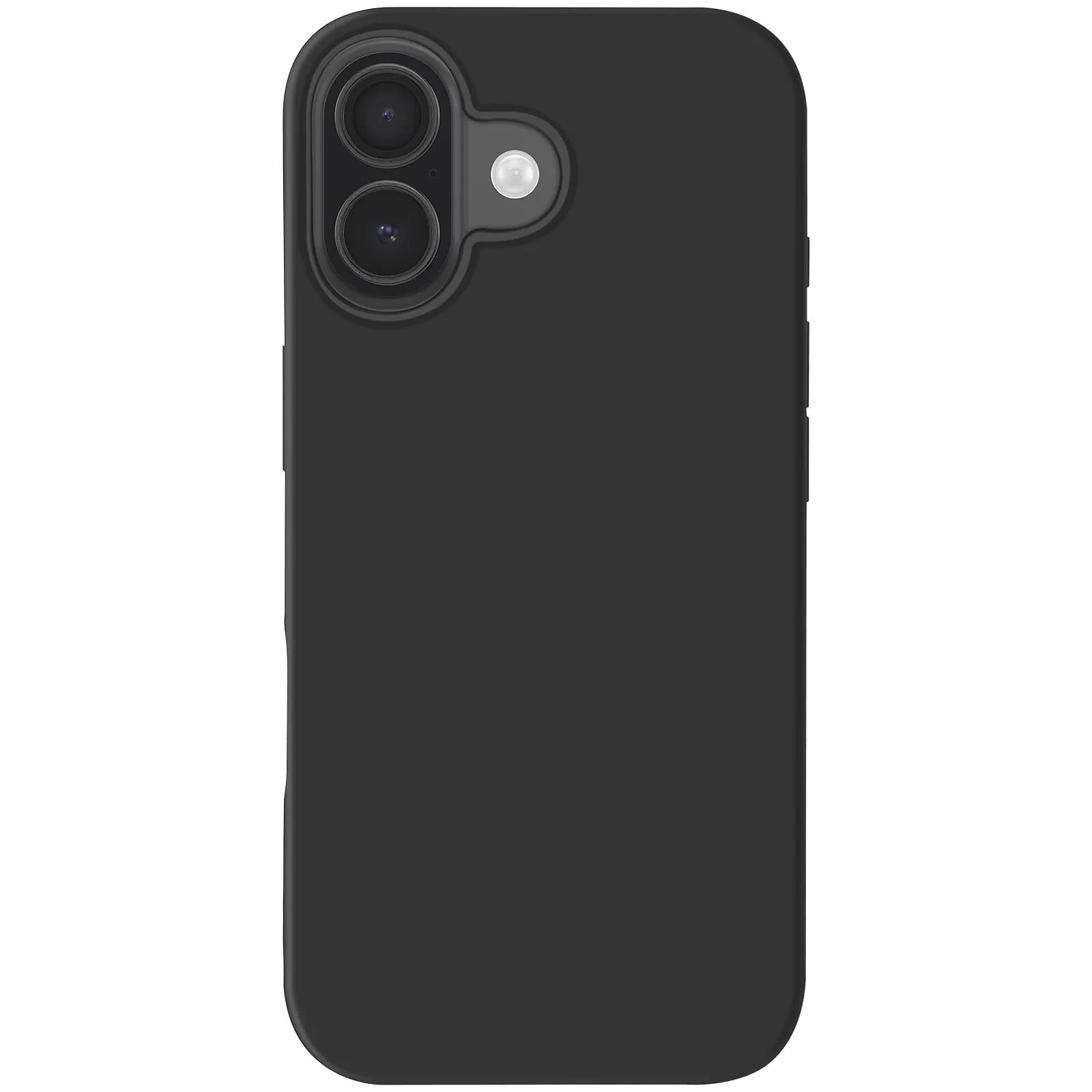 Mayaxess Coque pour iPhone 17 en Silicone Souple Antichocs Noir
