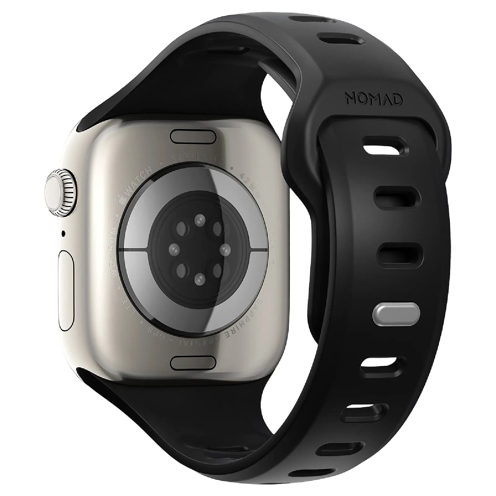 Nomad Bracelet Sport Étanche 42mm pour Apple Watch Modèle Tempo Band Noir