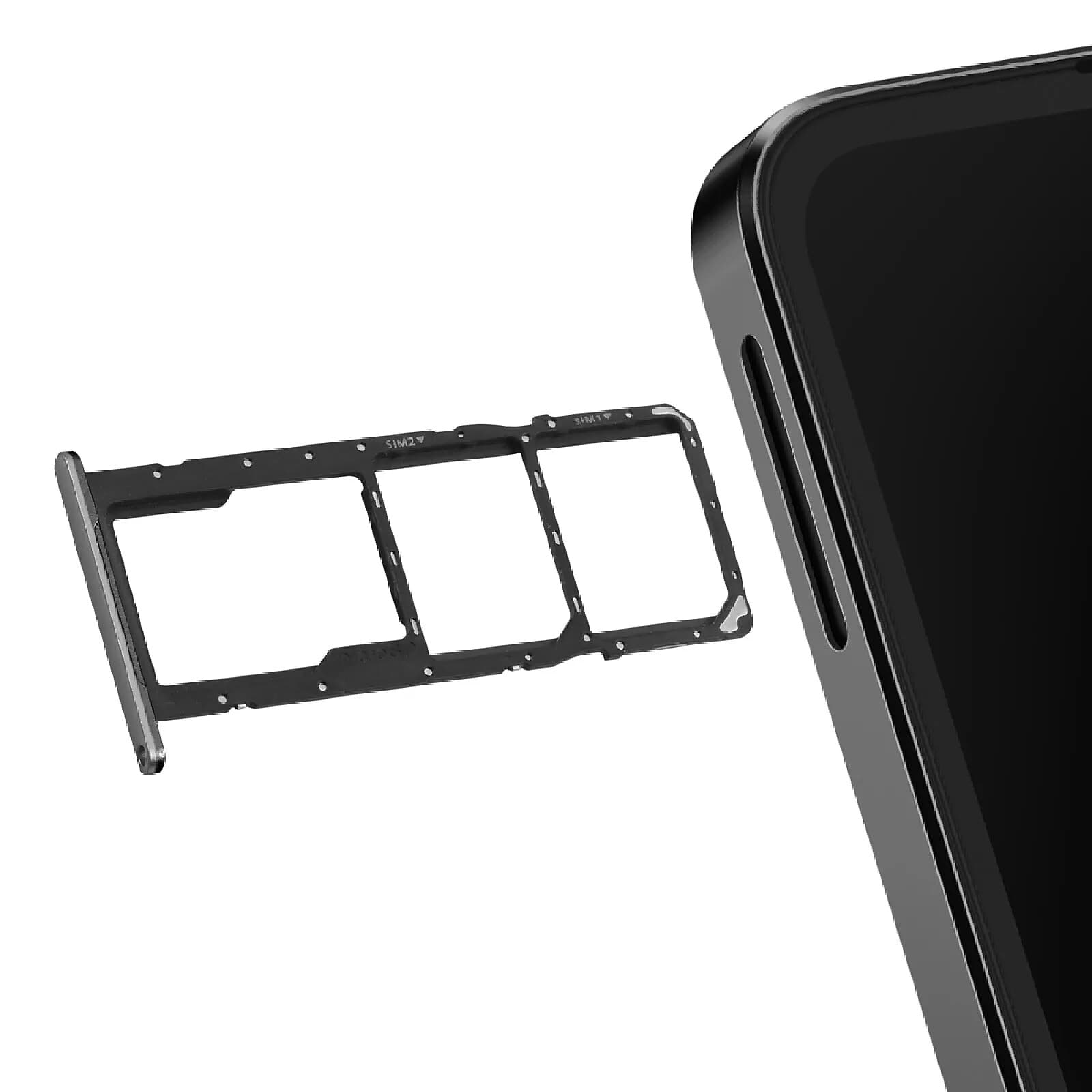 Clappio Tiroir Carte Deux nano Sim et micro SD Galaxy A06 avec Joint d'Étanchéité Précis