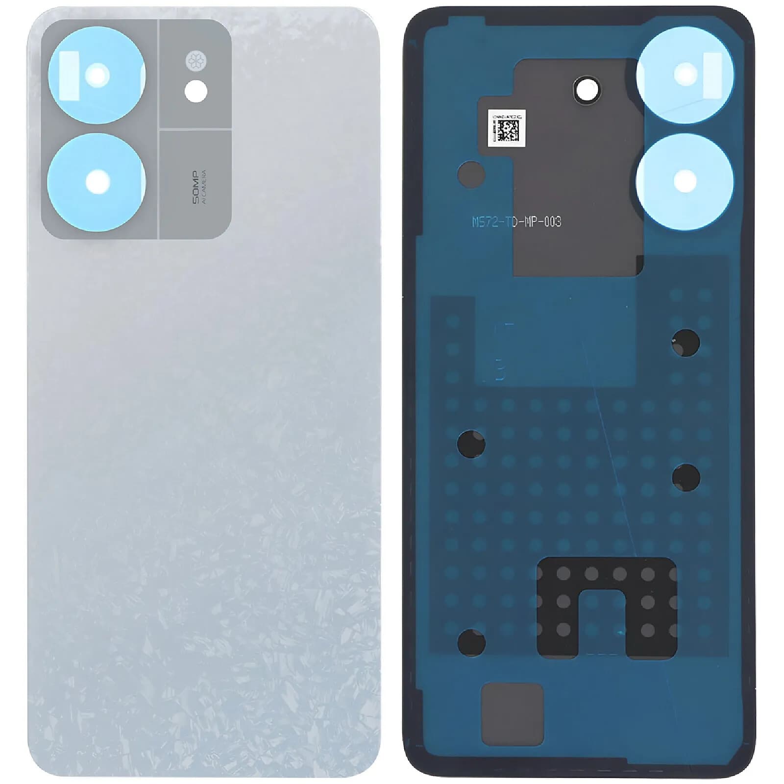 Clappio Cache Batterie pour Xiaomi Redmi 13C 4G avec Adhésif Intégré