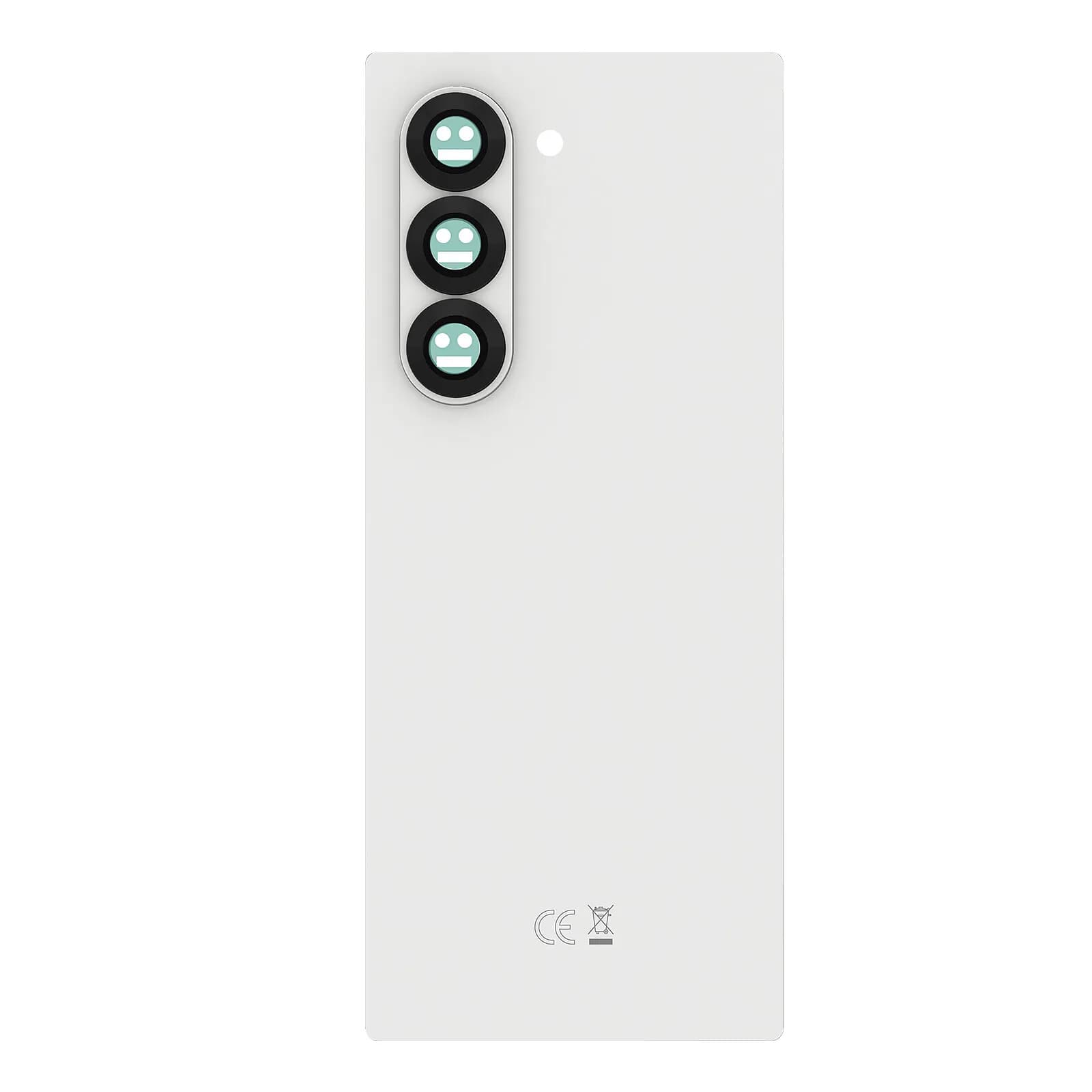 Samsung Vitre arrière pour Samsung Galaxy Z Fold 6 Original Service Pack Blanc