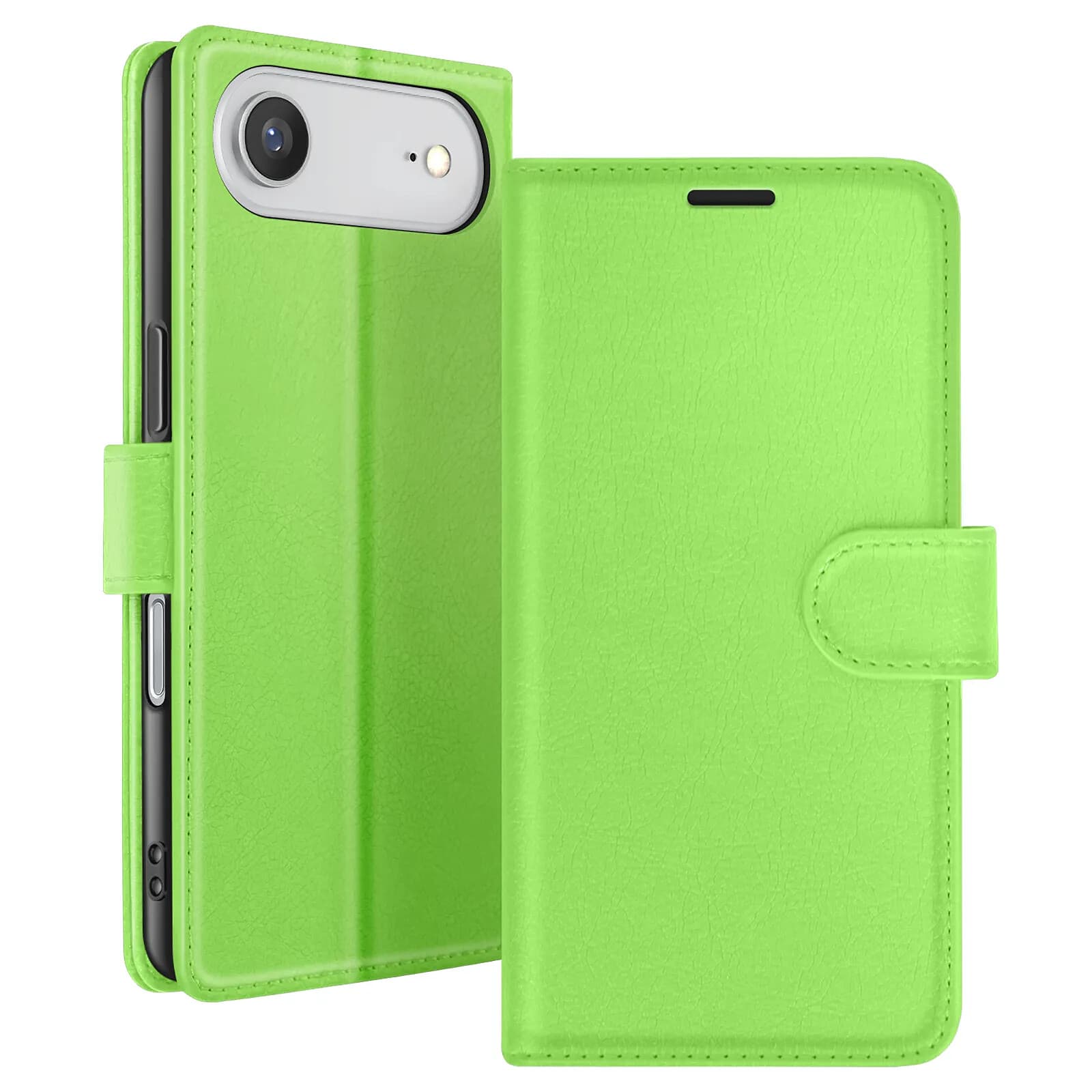 Zanaé Étui Portefeuille pour iPhone 17 Air Fonction Support et Languette Magnétique Vert