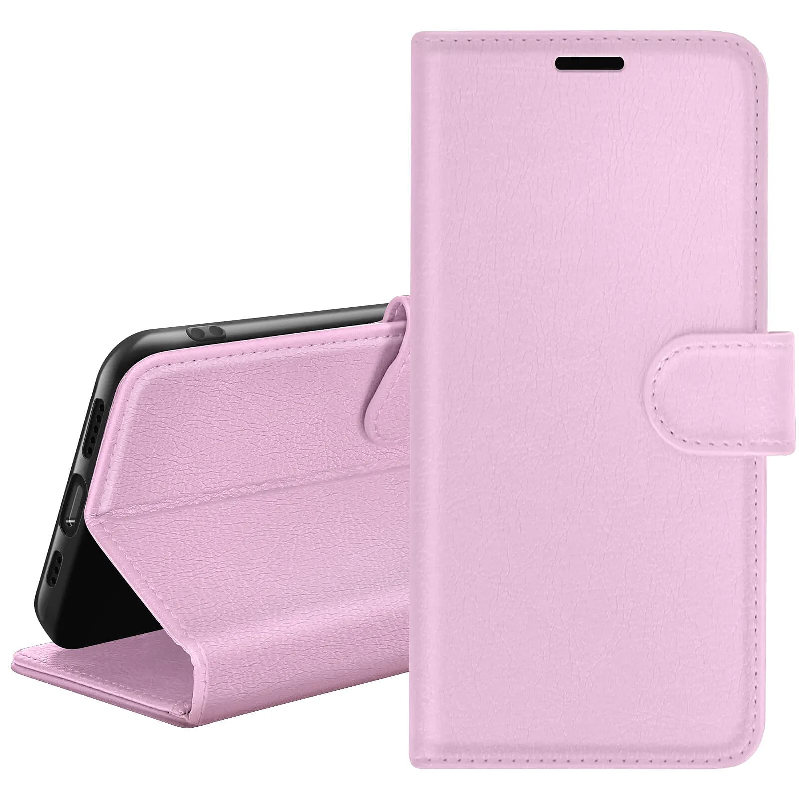 Zanaé Étui Portefeuille pour Oppo A96 / A76 Support et Languette Magnétique Rose