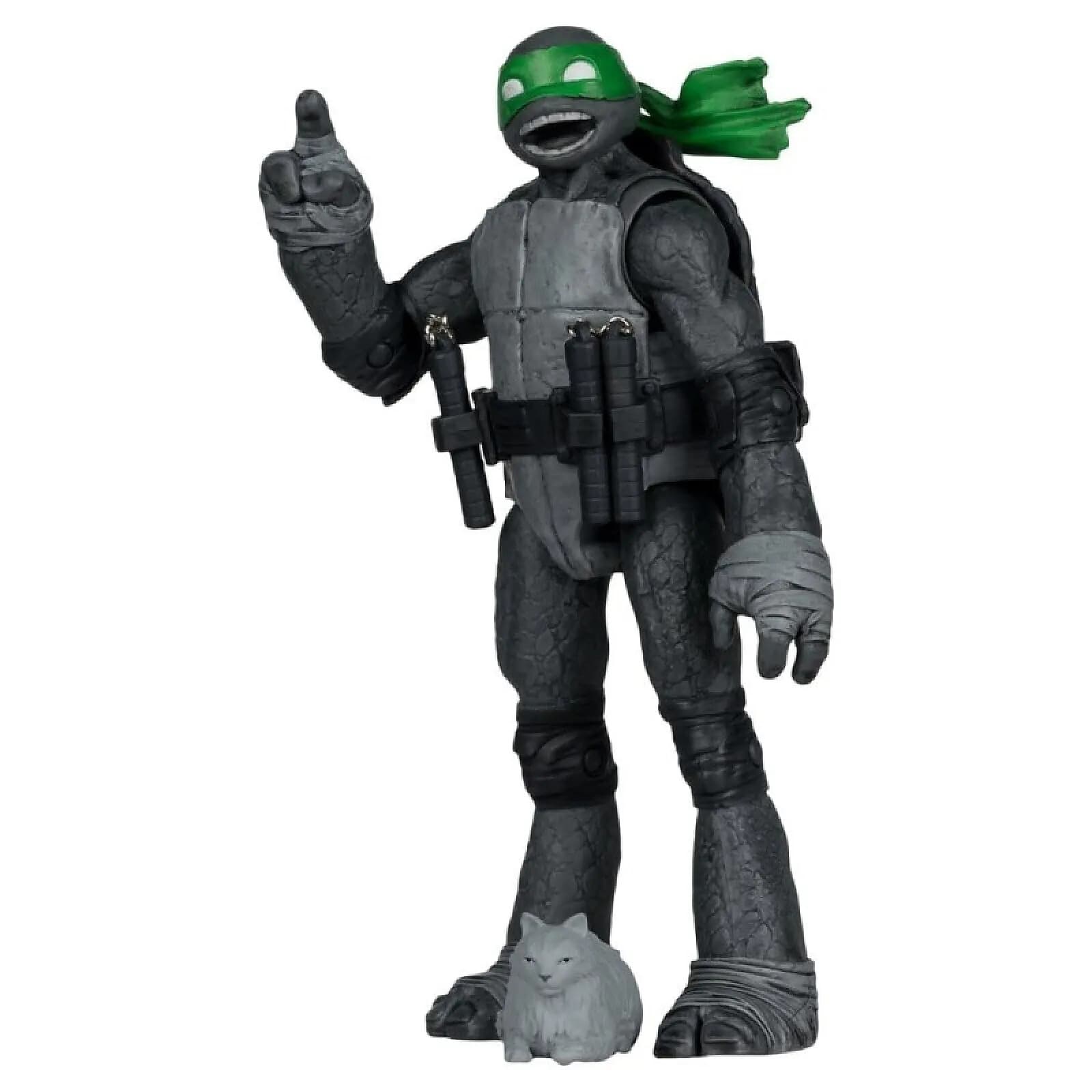 Les Tortues Ninja Page Punchers - Figurine Michelangelo (Black White & Green) (Red Platinum Edition) 13 cm