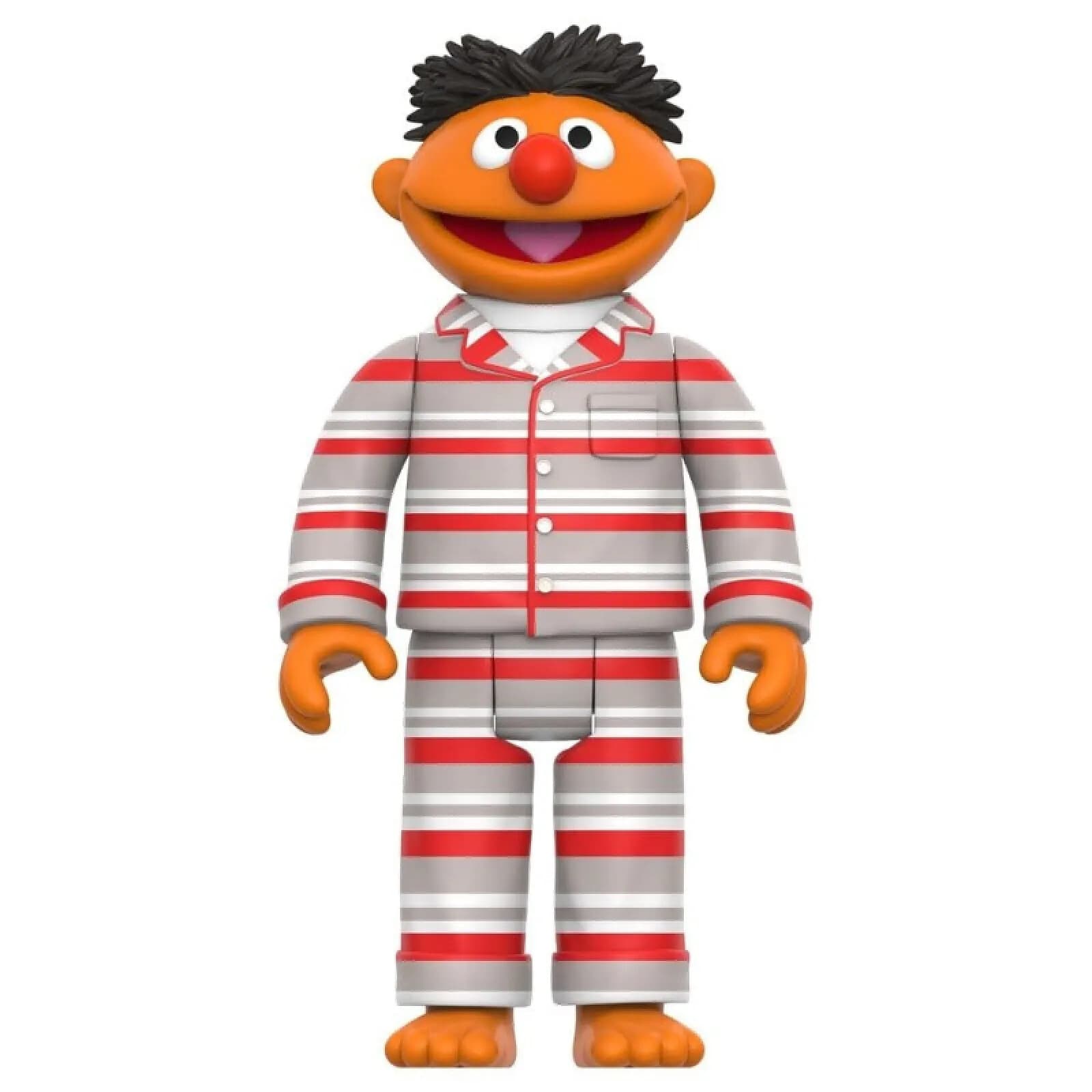 1, Rue Sésame - Figurine ReAction Ernie (PJs) 10 cm
