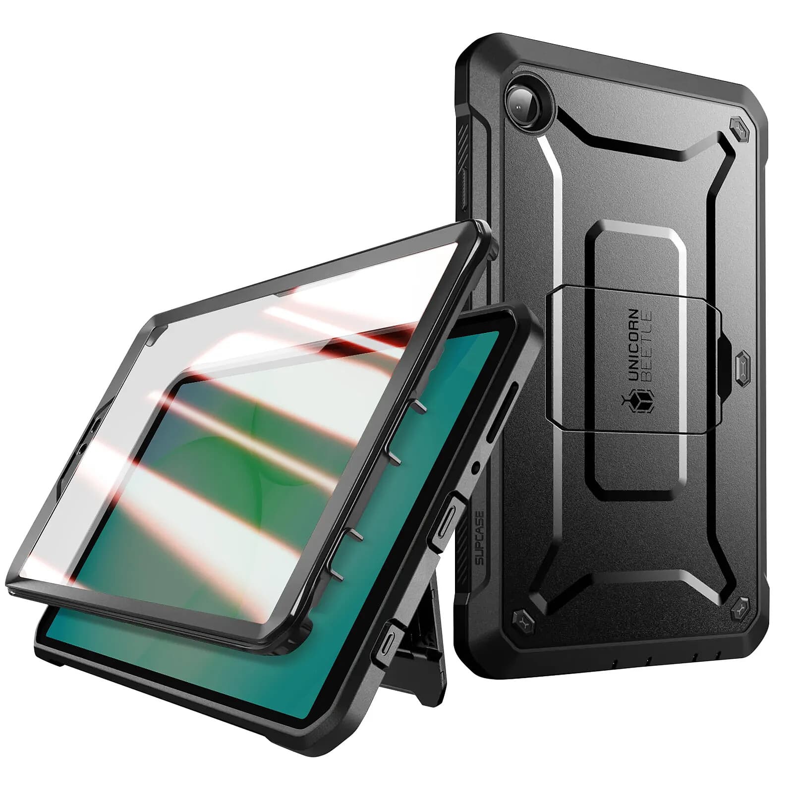 Supcase Coque Intégrale pour Galaxy Tab A11 Unicorn Beetle Ultra Résistant 360° Noir