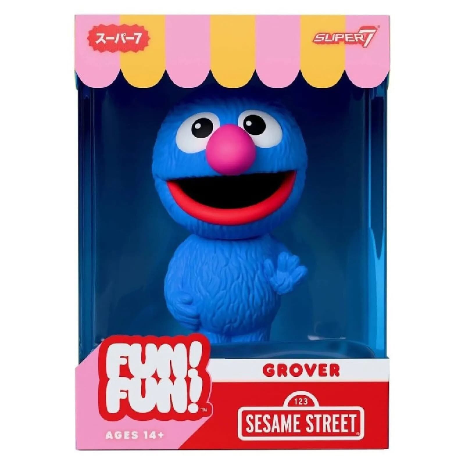1, Rue Sésame - Figurine 1, Rue Sésame Fun! Fun! Grover 18 cm