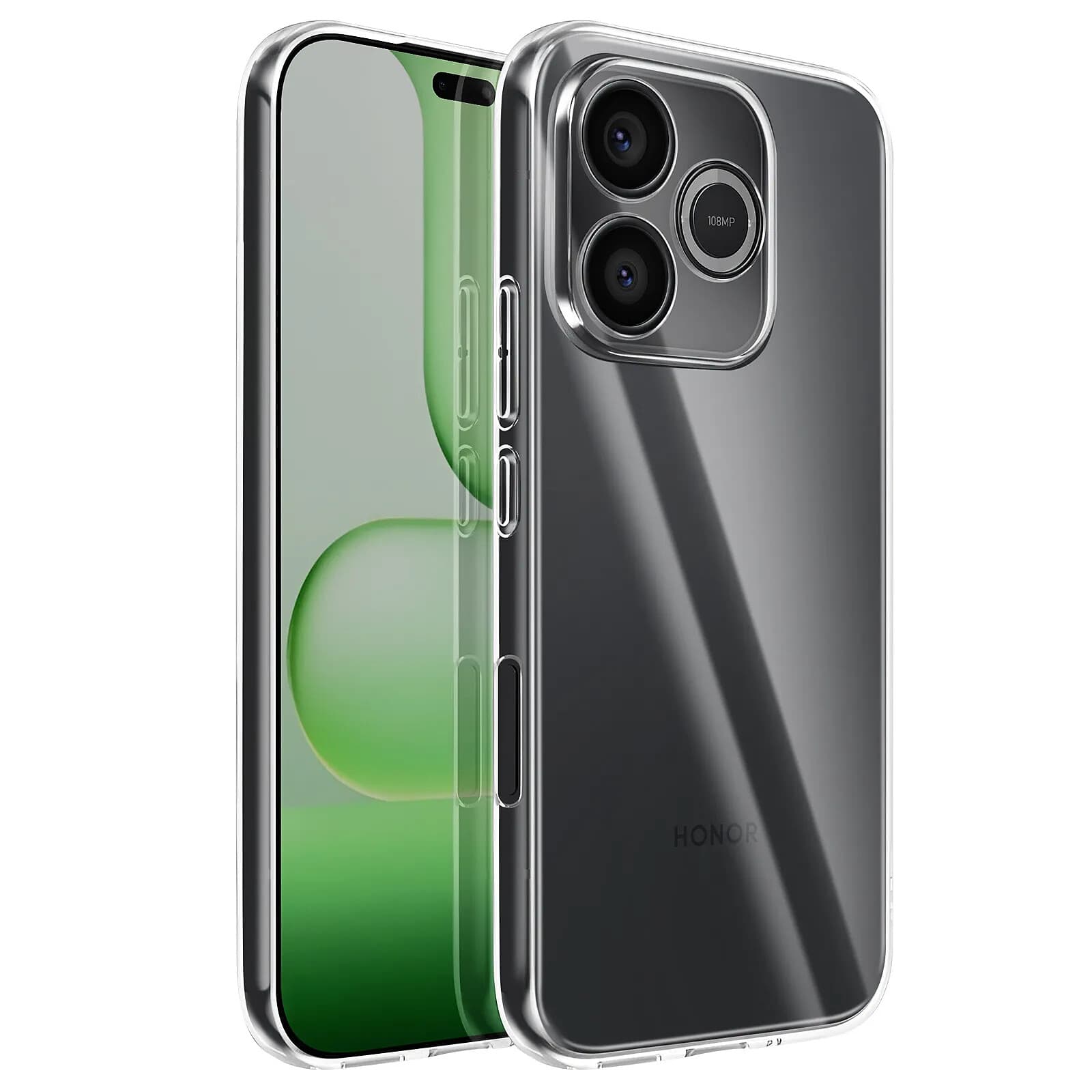 Mayaxess Coque pour Honor 600 Lite Protection Souple en Silicone Transparent