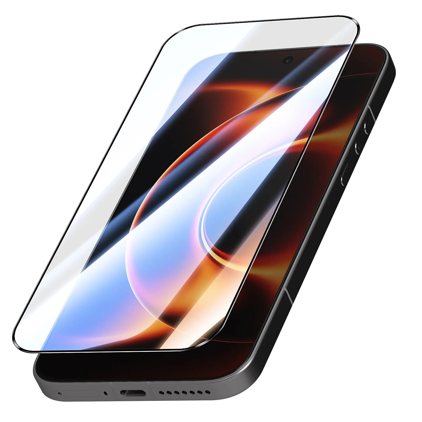 Tactical Verre Trempé pour Xiaomi 17 Ultra 5D Glass Shield Antichoc Noir transparent