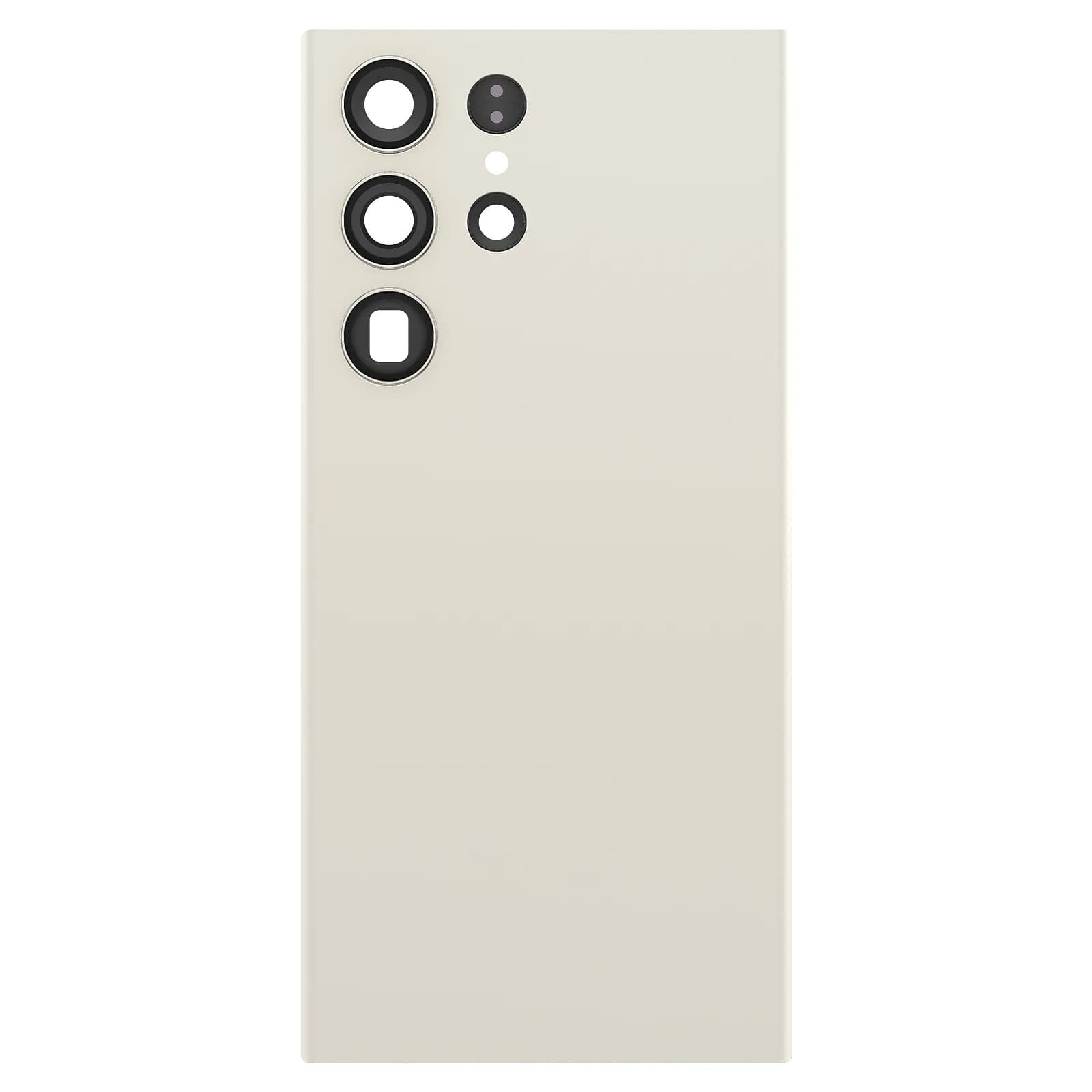 Clappio Cache Batterie de Remplacement pour Galaxy S23 Ultra avec Adhésif Intégré