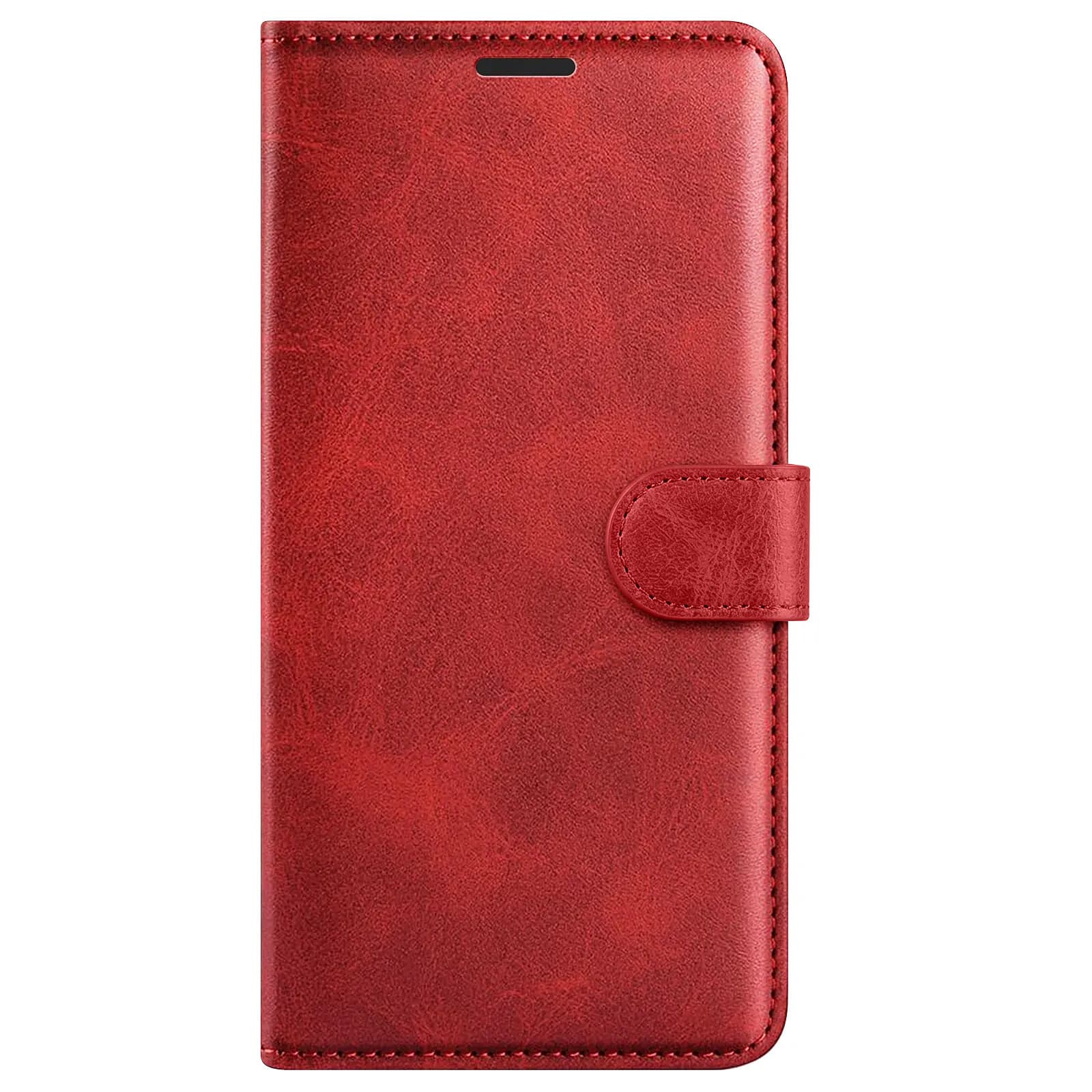 Zanaé Étui Portefeuille pour Galaxy A17 Édition Columbia avec Fonction Support Rouge
