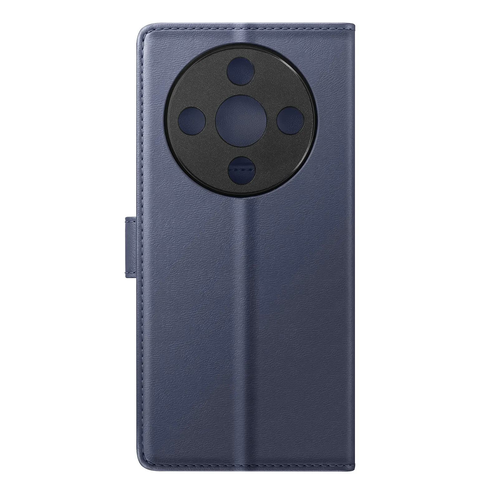 Mayaxess Étui Portefeuille 2 en 1 pour Honor Magic 8 Lite avec Coque Détachable Bleu nuit