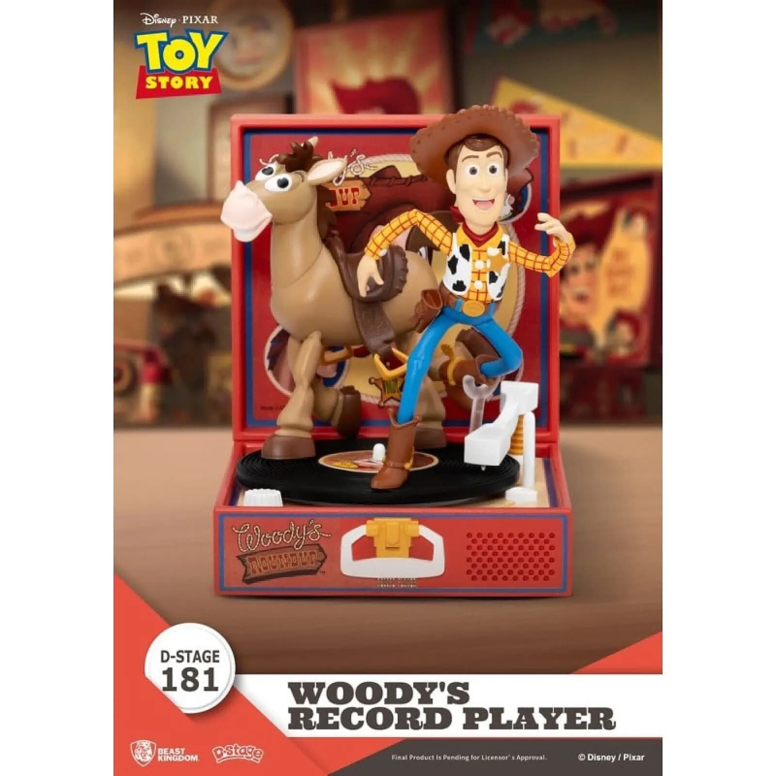 Toy Story - Figurine Record Player Series Woody's Record Player 13 cm