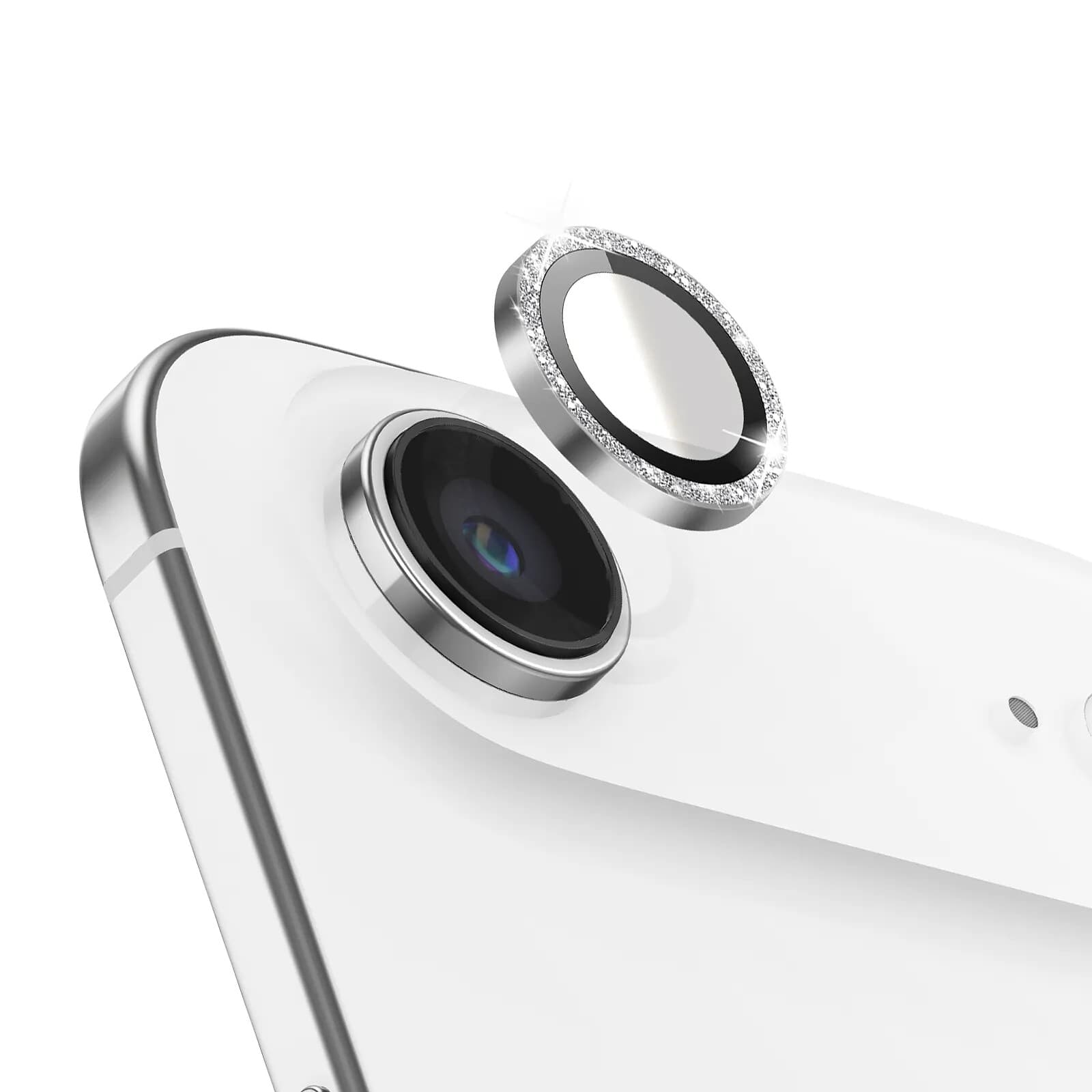 Zanaé Protection Caméra pour iPhone Air en Verre Trempé Anti rayures Argent