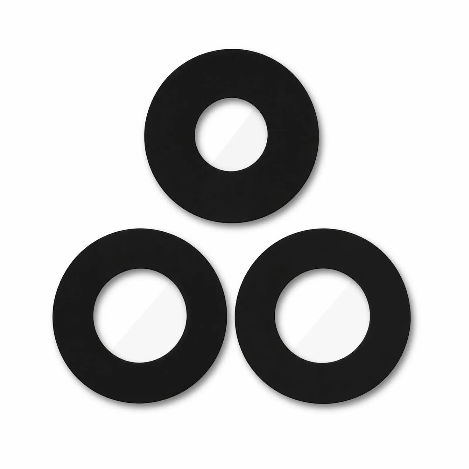 Protection Caméra pour Samsung Galaxy A37 5G en Verre Trempé Lot de 3 Noir